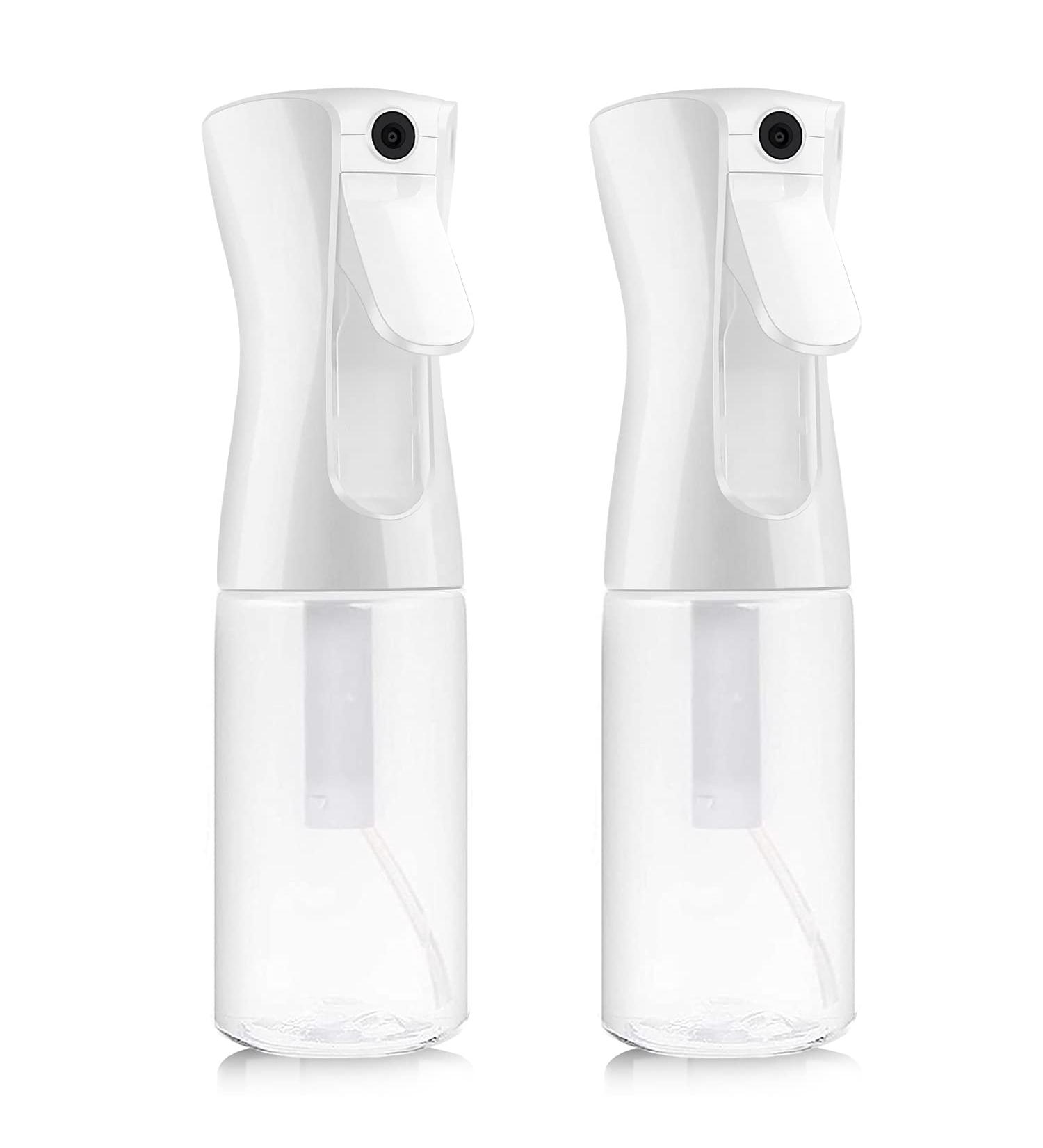 2 Pack Continuous Fine Mist Hair Spray Bottle 6.8 OZ - Refillable Empty Sprayer for Salon, Cleaning, Plants & Skin Care - Buy Online on GoSupps.com