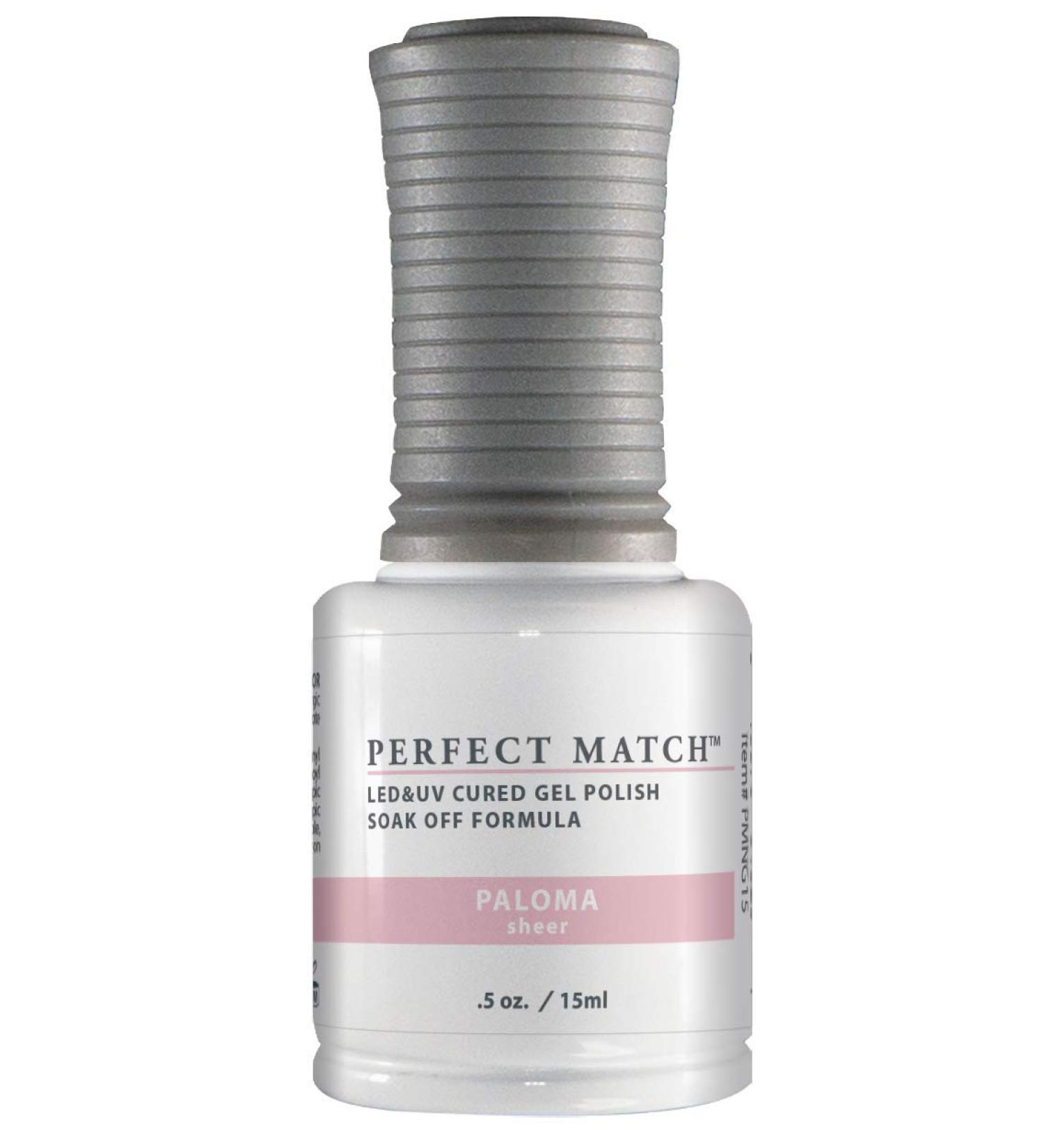 LeChat Perfect Match Gel Polish  Paloma  0.5 Fl Oz Paloma 0.50 Fl Oz (Pack of 1)