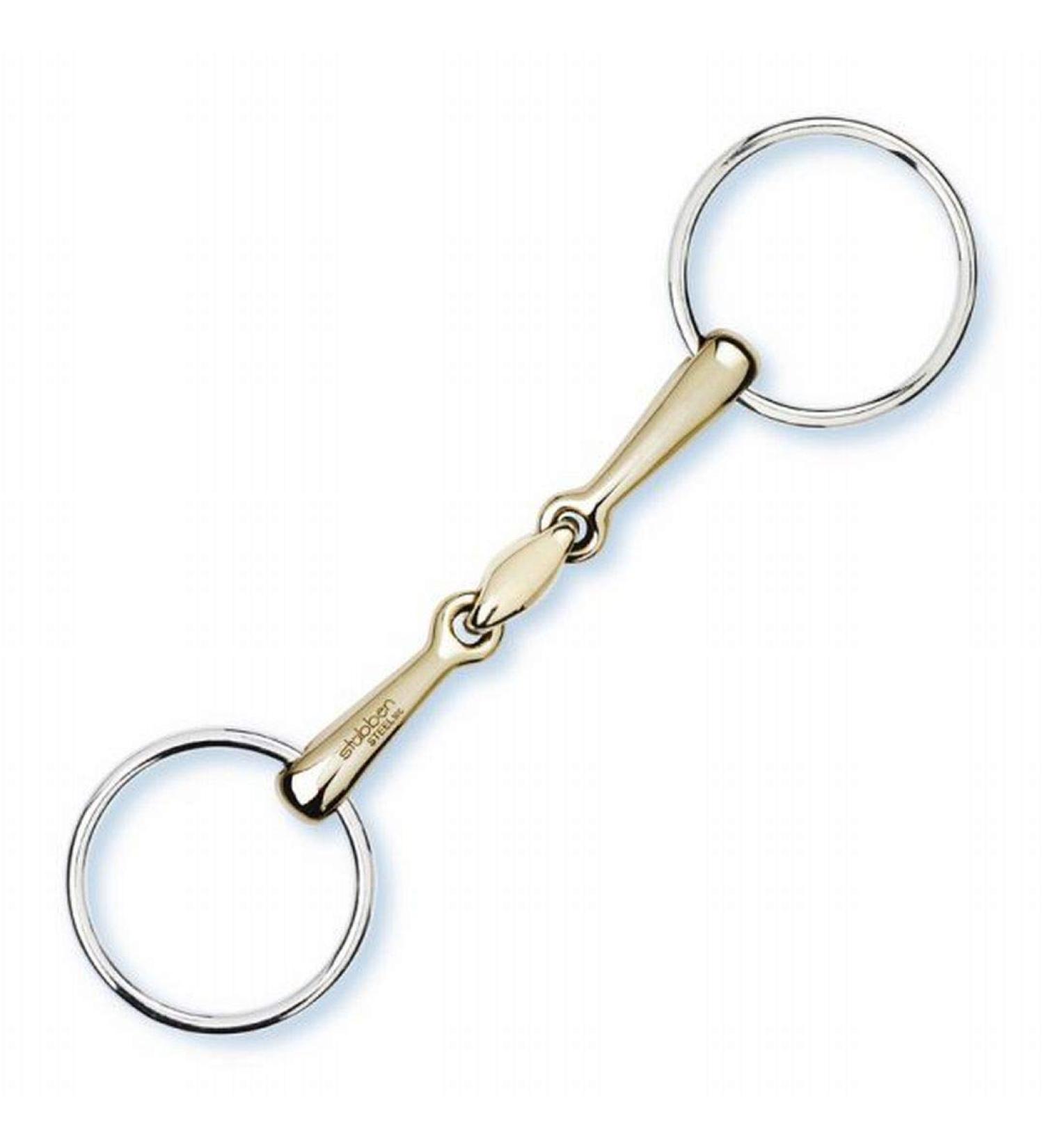 St bben bit 2224 snaffle bit/loose jointed bit 14.0 cm - 14 mm - Sweet Copper