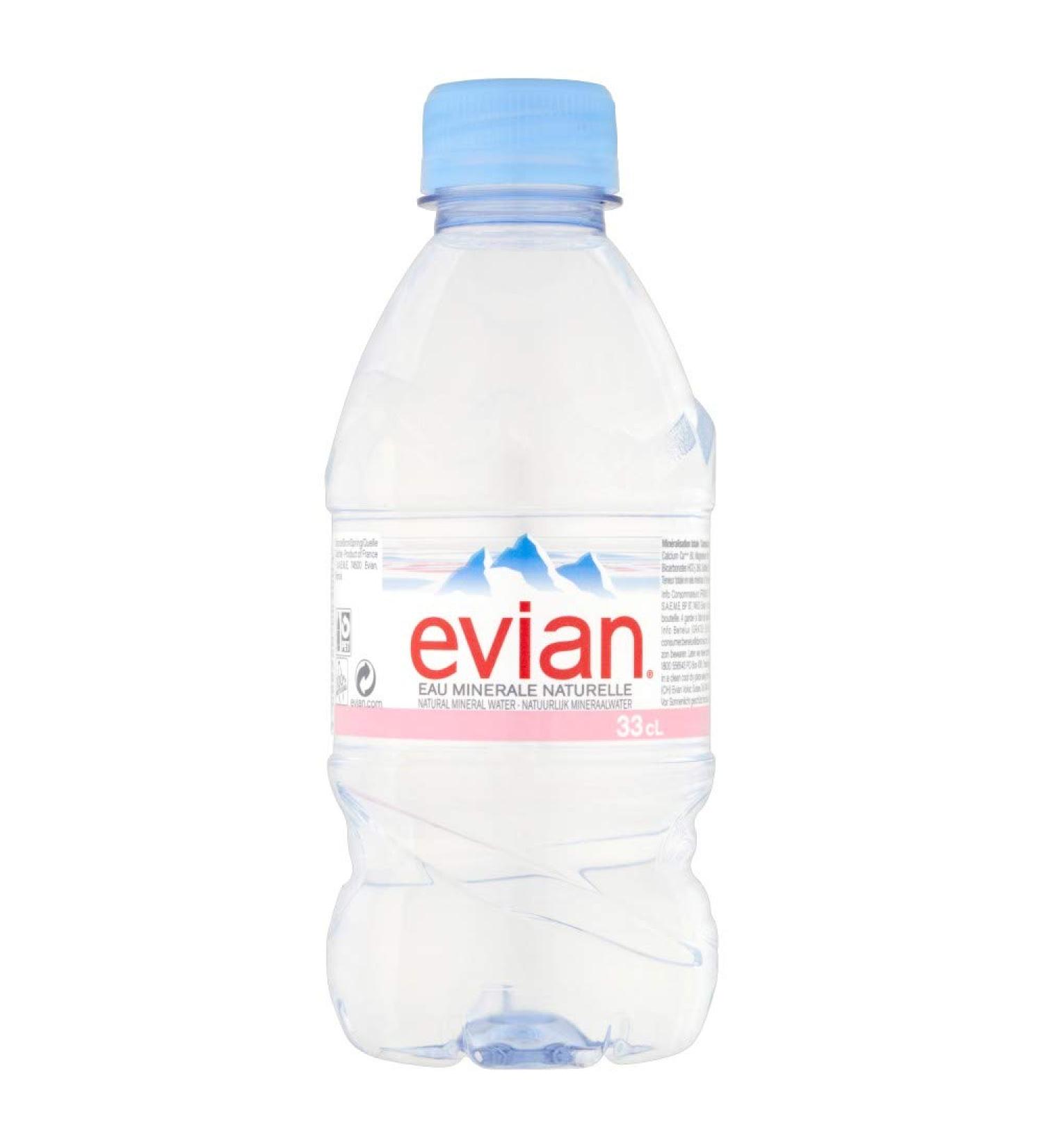 Evian Natural Mineral Water 330ml Glass (Case) | Kent Street Cellars - View #5