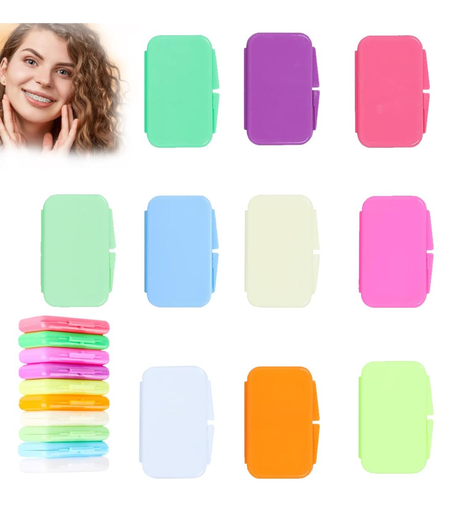 Braces Wax - 50 Strips of Orthodontic Tooth Wax | Protect Your Mouth from Friction | 10 Flavors Available - Buy Online on GoSupps.com