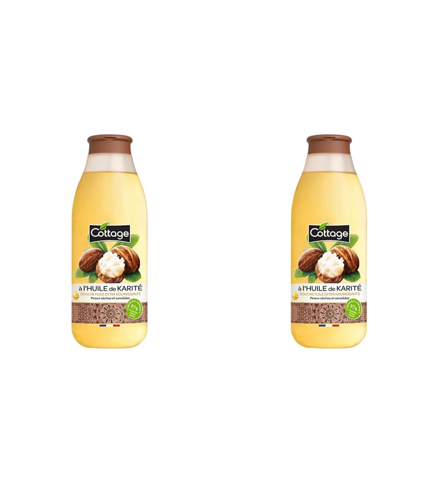 Cottage Douche Huile Extra Nourrissante Karit 560 ml (Lot de 2) - Buy Online on GoSupps.com