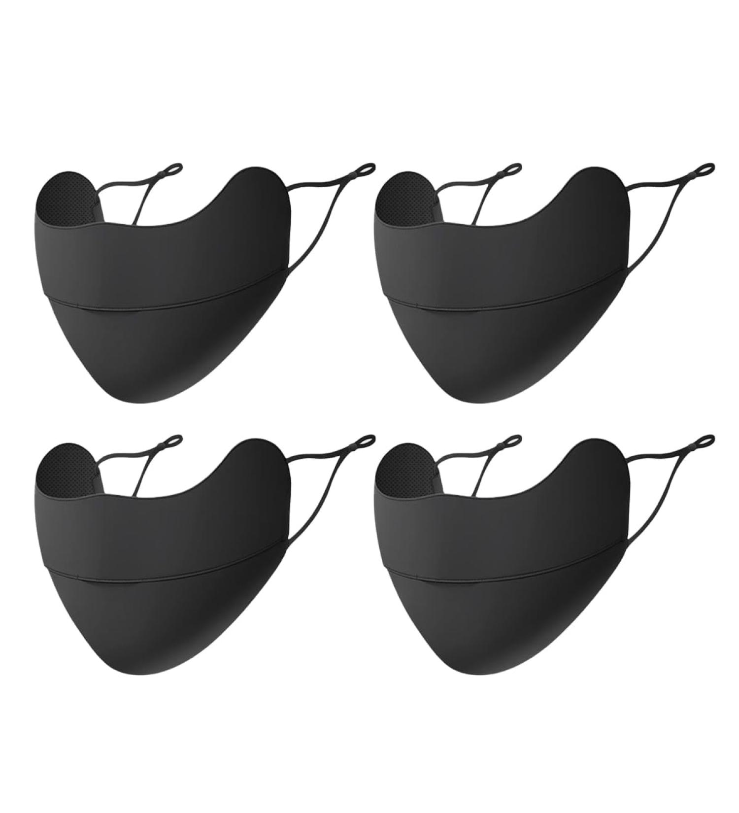 CCAIPU 2Pcs Face Mask for Sun Protection Reusable Washable Breathable Face Mask UV Protection Face Cover Motorcycle Cycling Sport Mask for Outdoor B-Black-4Pcs - Buy Online on GoSupps.com