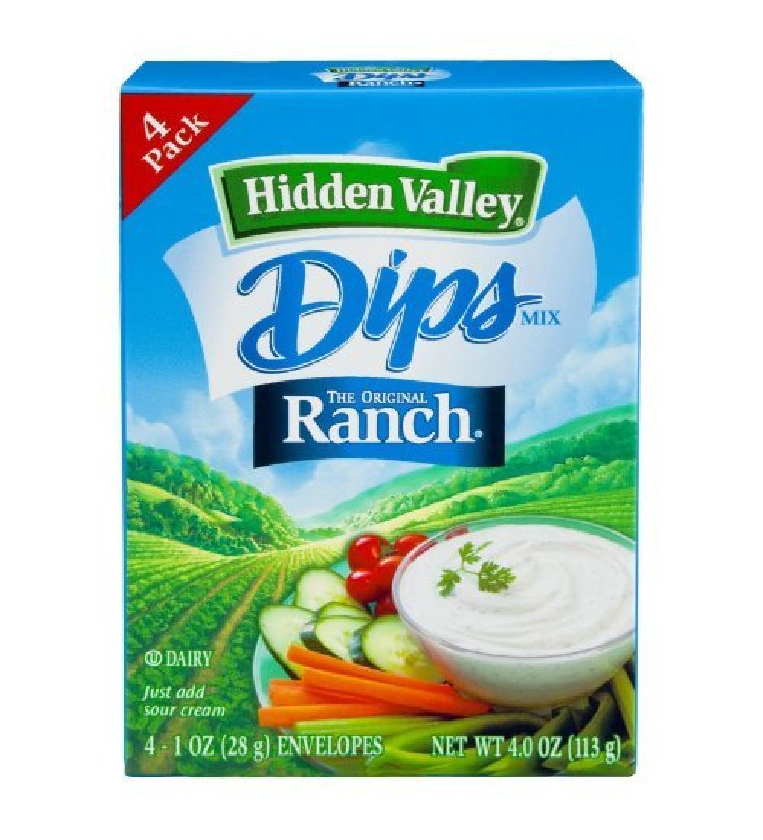 Hidden Valley Dips Mix - Original Ranch - 1 oz - 4 Count by Hidden Valley