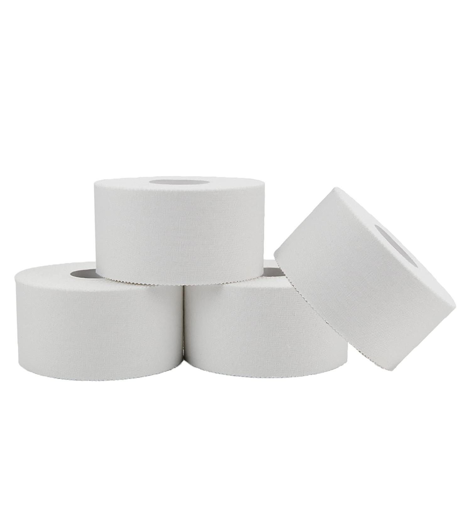 KISEER 1.5 Inch x 15 Yards Athletic Tape - Strong Sport Tape for Sports Injuries - 4 Pack for Athletes, Trainers, First Aid - Ideal for Fingers, Ankles, Wrists - Suitable for Bat, Hockey Stick, Lifters, Climbers - Buy Online on GoSupps.com