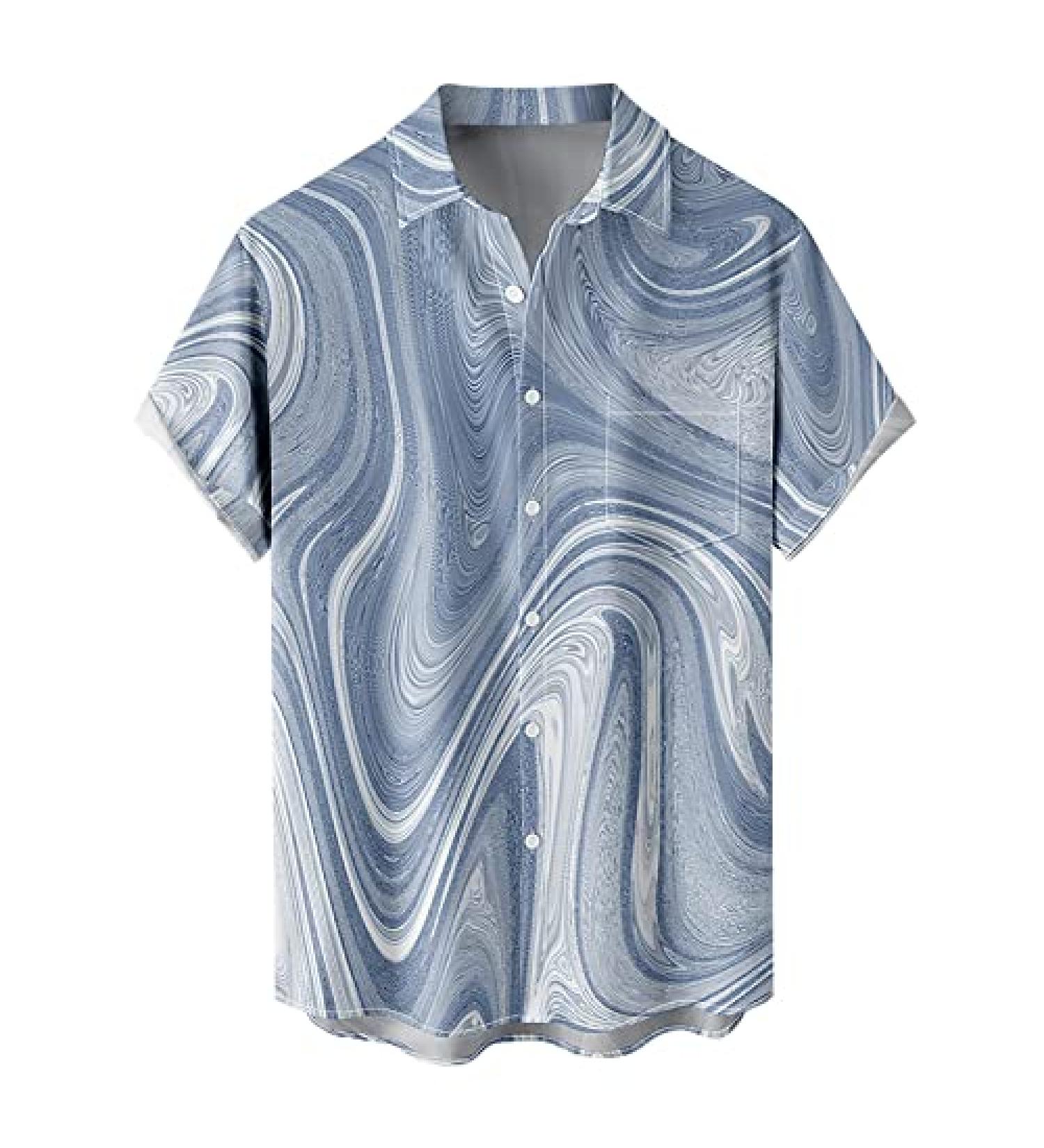 Tavorpt Men's Slim Fit Hawaiian Shirt - Pink Tropical Floral Print - 3X-Large - Buy Online on GoSupps.com