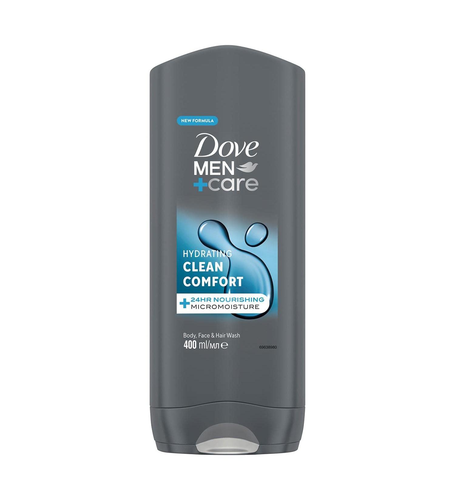 Dove Men Clean Comfort Shower Gel 400ml - Fresh & Invigorating Body Wash for Men | International Shipping Available - Buy Online on GoSupps.com