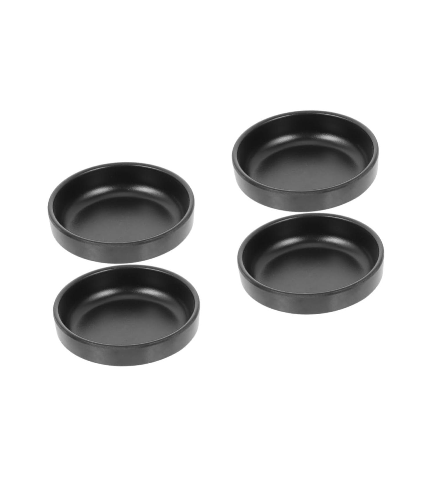 4 pcs Dipping Seasoning Household Tableware Supplies Kitchen Serving Melamine Containers re-usable 9X9X2.4CMx2pcs Blackx2pcs - Buy Online on GoSupps.com