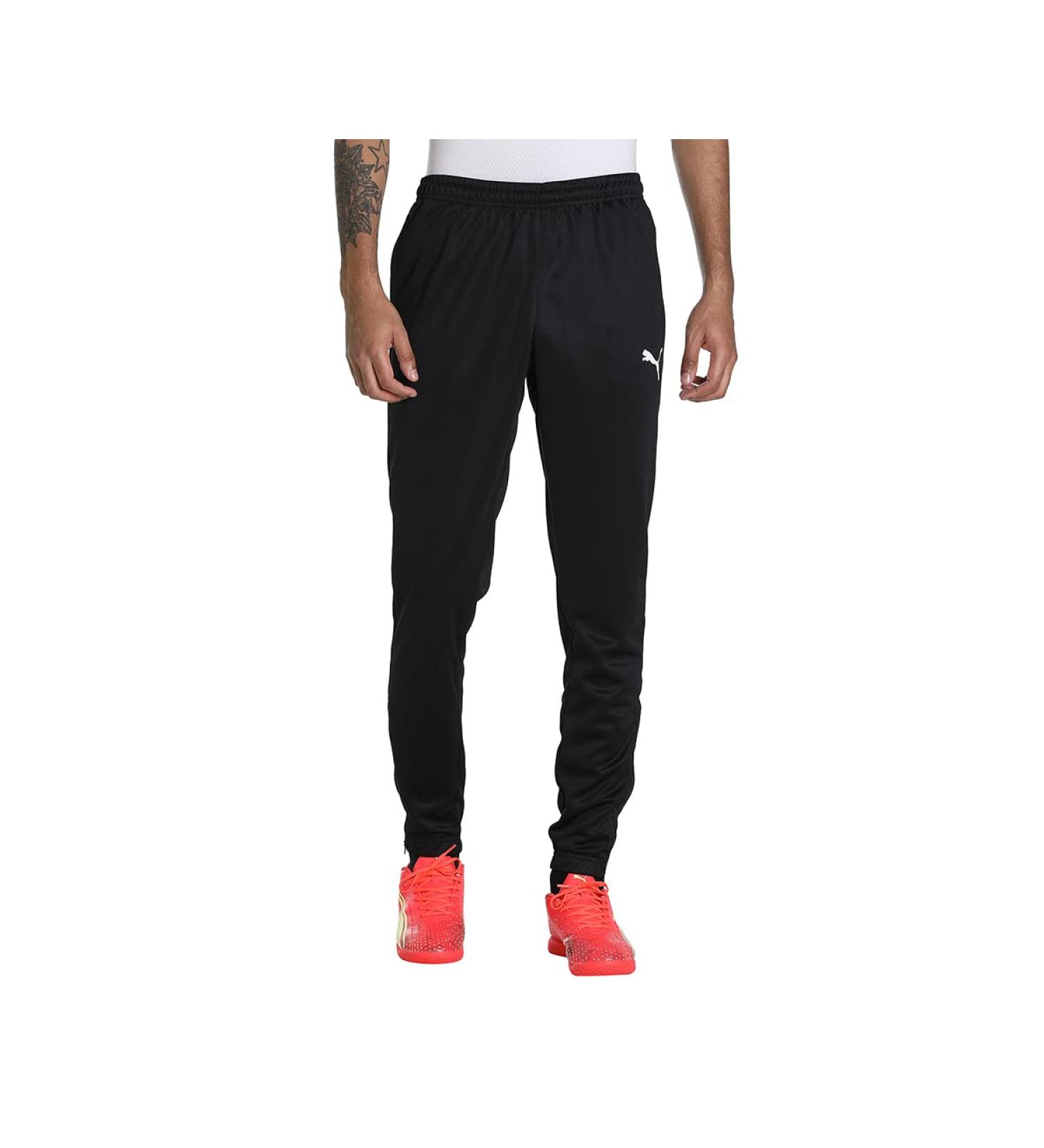 PUMA Men's Jogging Pants - Teamrise Poly Training Pants in Black/White | Stylish & Comfortable Activewear for All Occasions - Buy Online on GoSupps.com