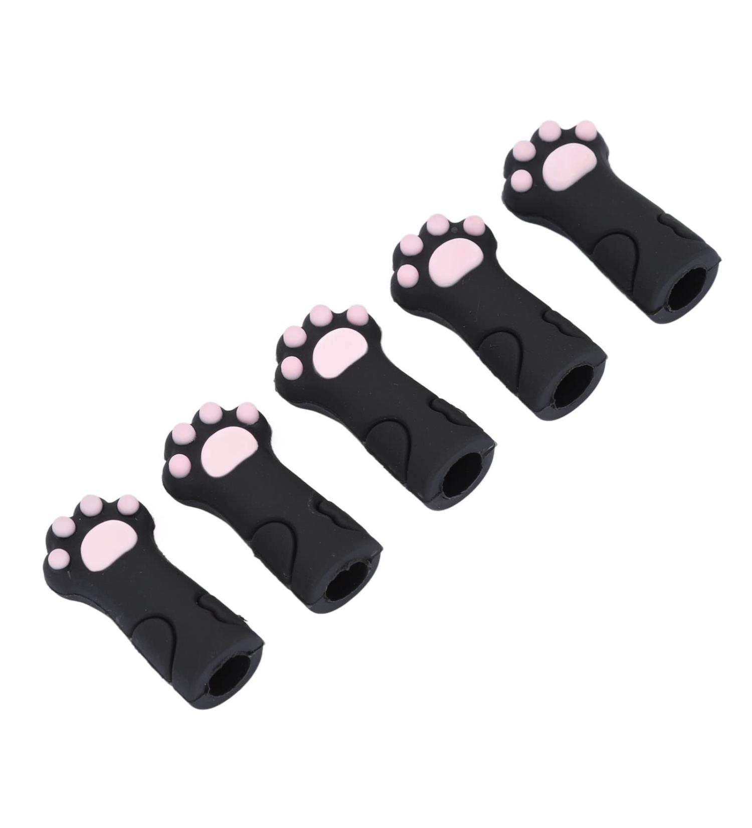 Silicone Cuticle Protector Lightweight Prevents Abrasion Cat Paw Cuticle Scissor Protector for Toe Nail Manicure Tools (Black) - Buy Online on GoSupps.com