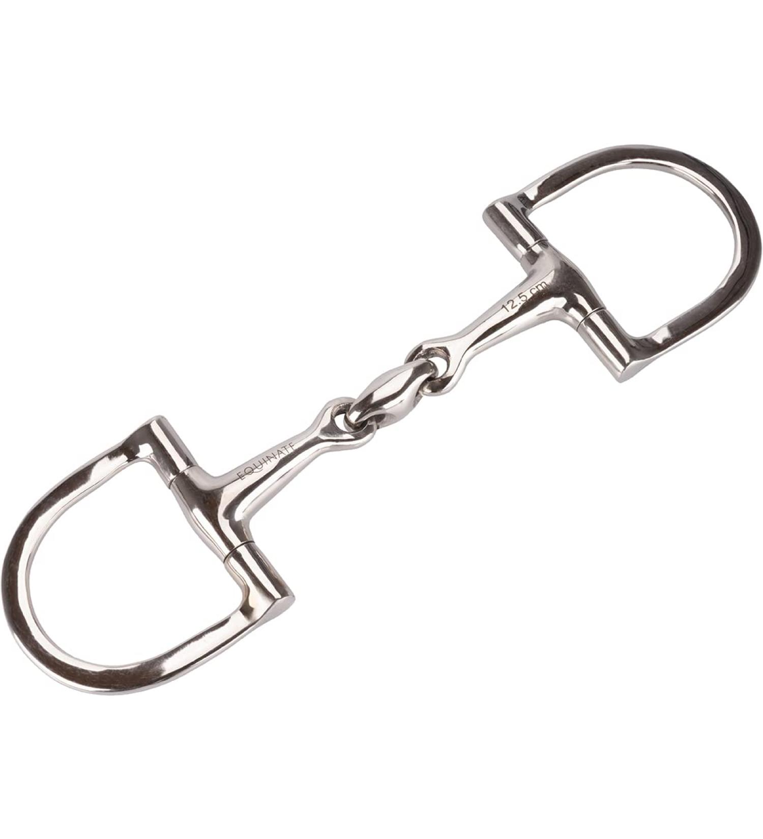 Shop Equinate D-Ring Bridle - Stainless Steel 16mm Double Broken 14.5cm - Anatomical & Gentle Action Bit - Laser Engraved Size - Buy Online on GoSupps.com