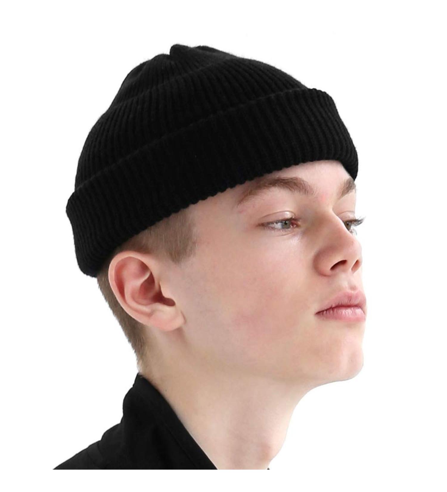 UNDERCONTROL Winter Fisherman Beanie - Unisex Free Size Black Watch Cap - Buy Online on GoSupps.com