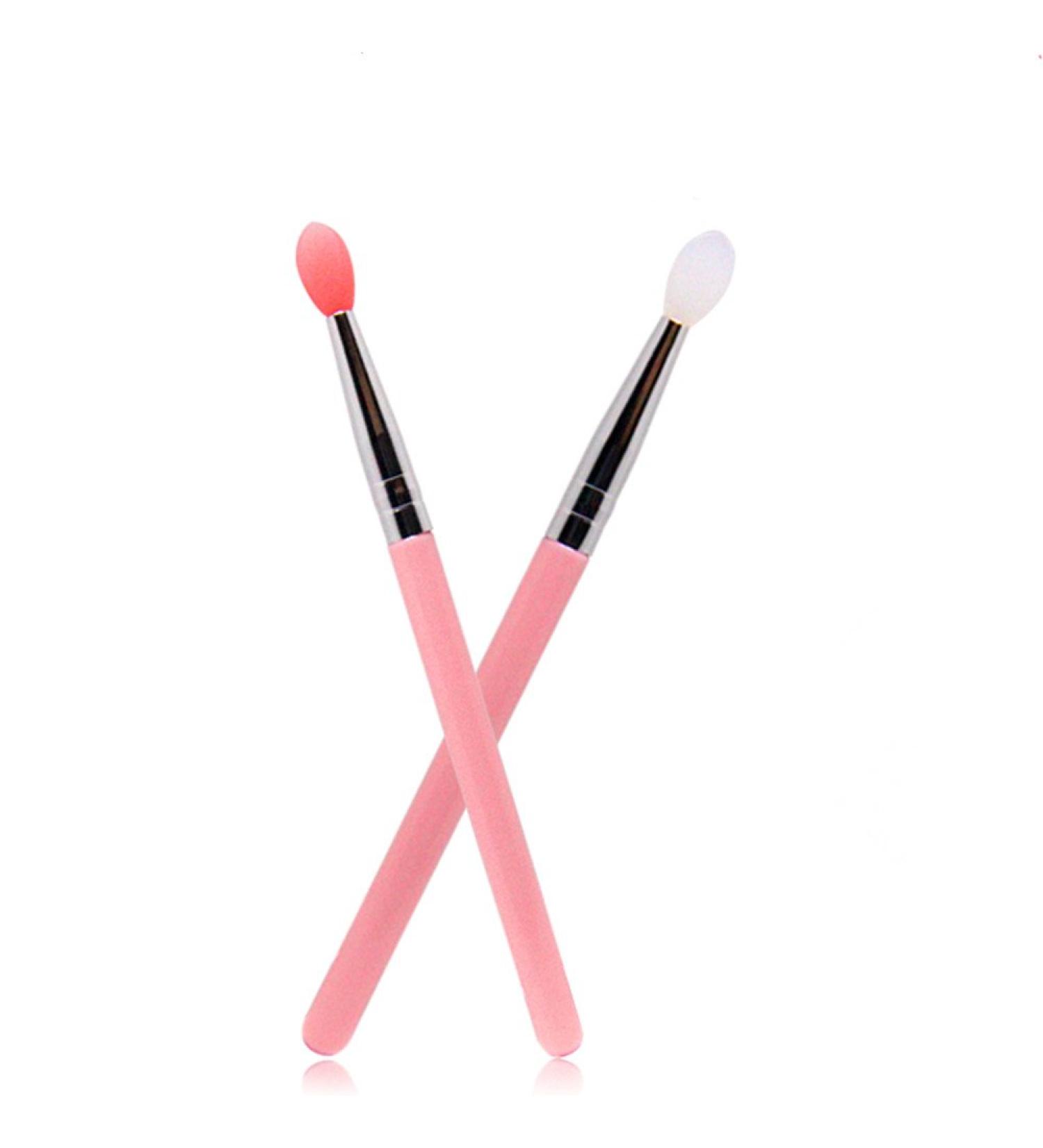 Silicone Lip Brush Set - 2PCS Makeup & Eyebrow Brushes for Perfect Lips | International Shipping - Buy Online on GoSupps.com