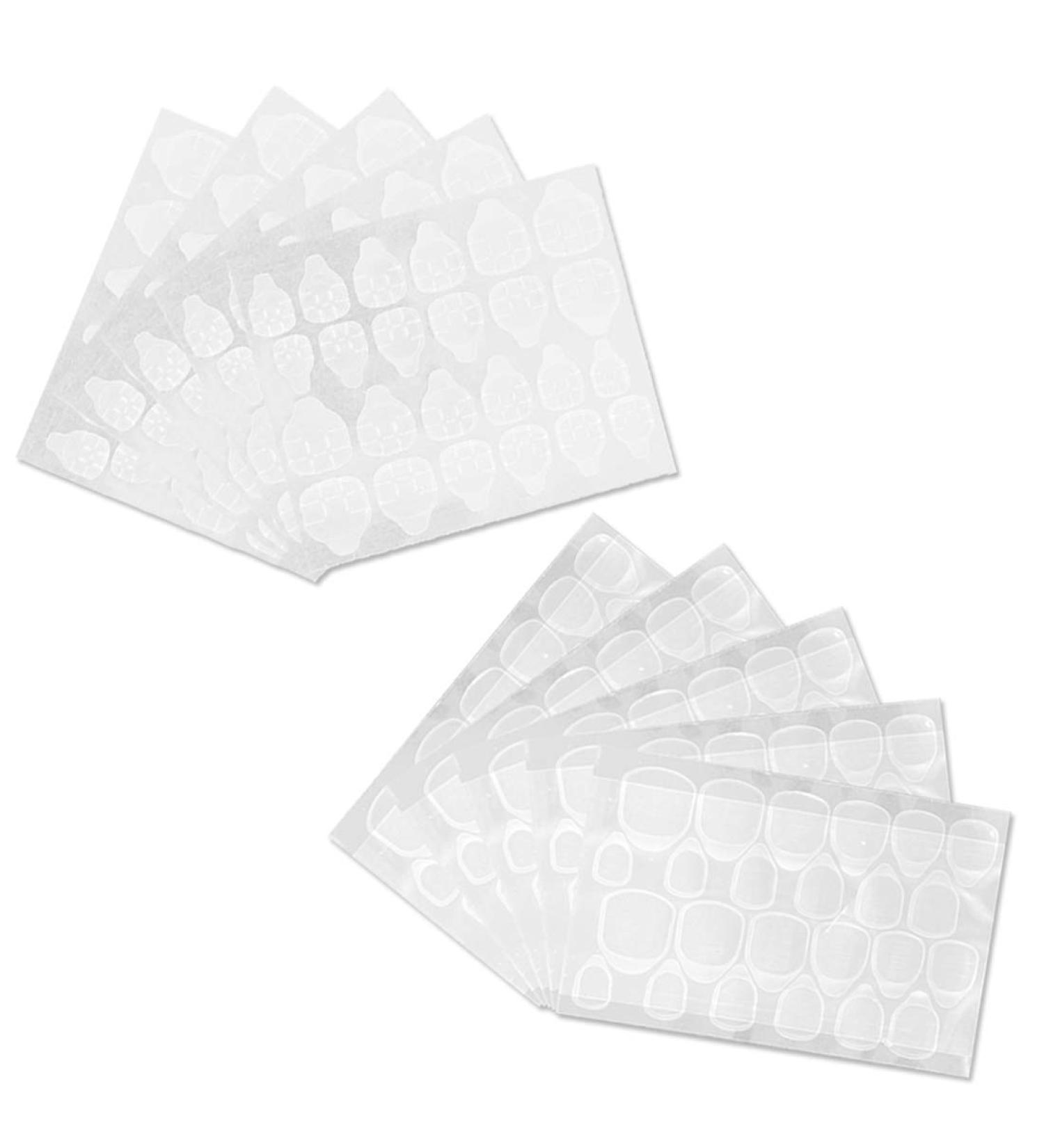 1200pcs Nail Tips Double Sided Sticker Gel Tape | Transparent Flexible Self Adhesive False Nails for Manicure - International Shipping Available - Buy Online on GoSupps.com