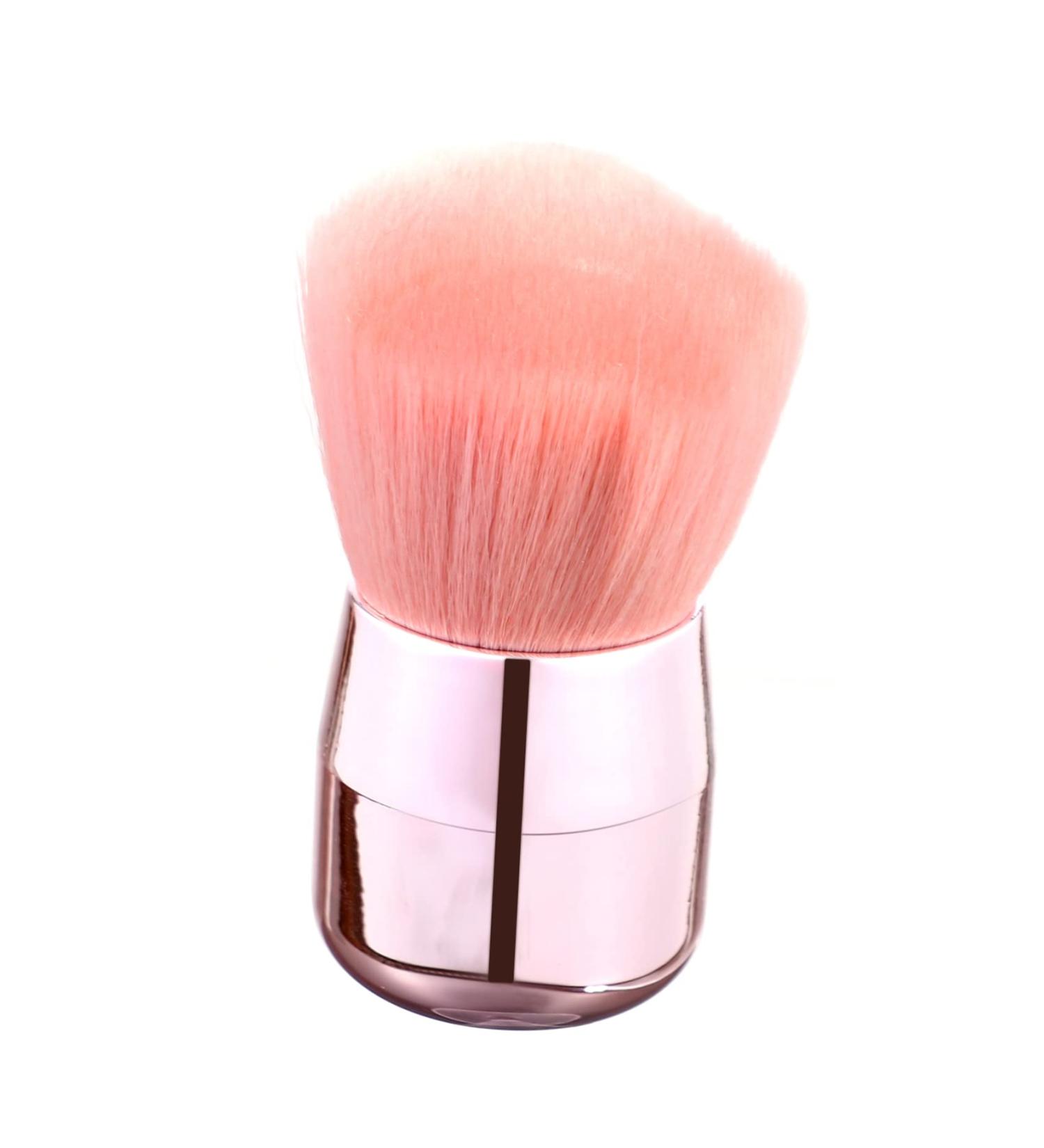 NOLITOY Mushroom Head Makeup Brush | Fluffy Face Powder & Cheek Brush | Triangle Body Brush | Portable Pink Beauty Tool - Buy Online on GoSupps.com