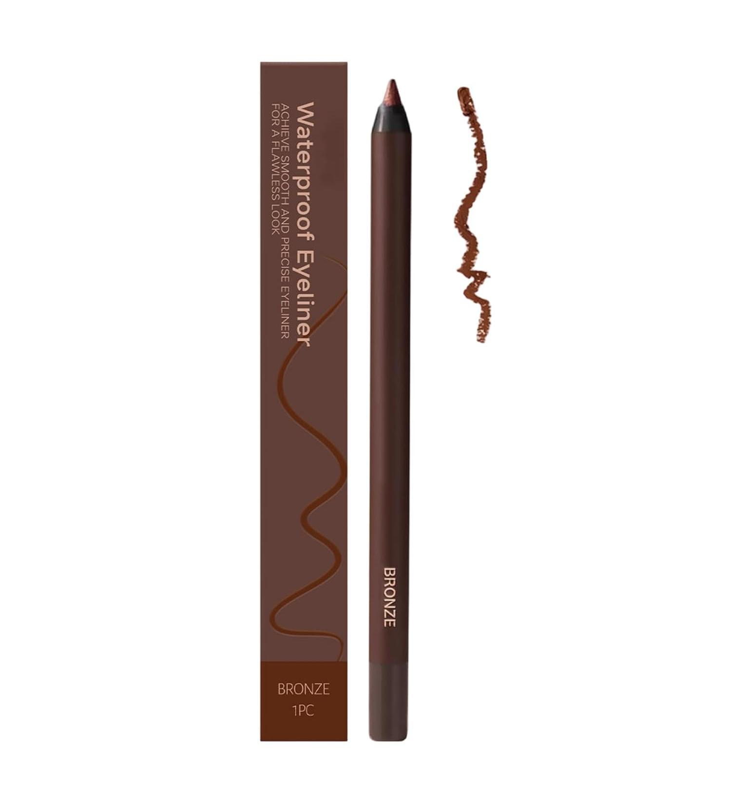 Sinye Eyeliner Pencil Double Sharp Eye Pencil 24 Hours Waterproof Eyeliner 2in1 Accurate Clothing and Eyebrow Pencil Smooth and Easy to Color No Smudging Bronze - Buy Online on GoSupps.com