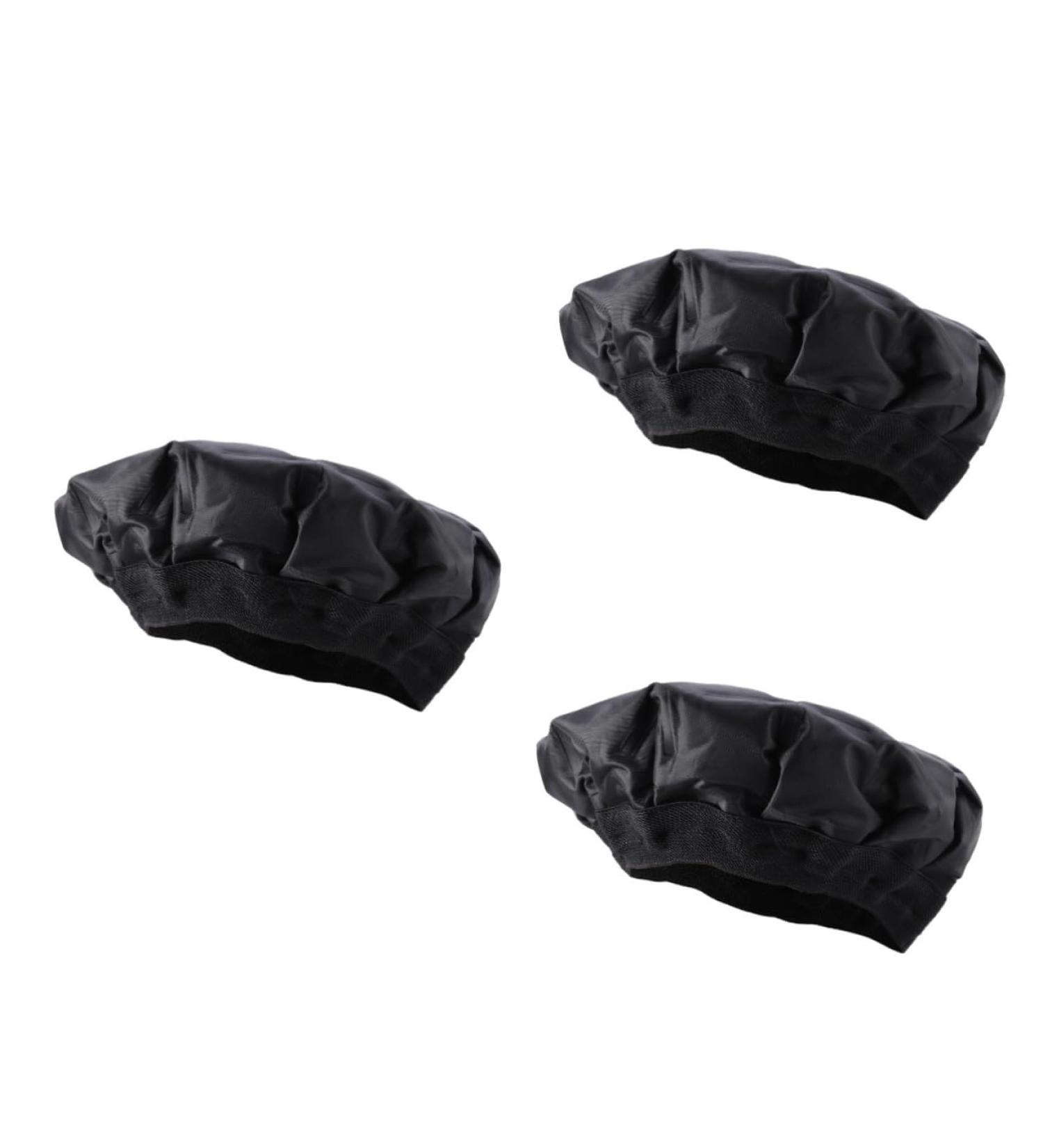 FOMIYES 3pcs Heated Hair Cap Curl Gel for Curly Hair Heated Gel Cap Heating Cap Baked Oil Cap Modeling mediumx3pcs Blackx3pcs - Buy Online on GoSupps.com