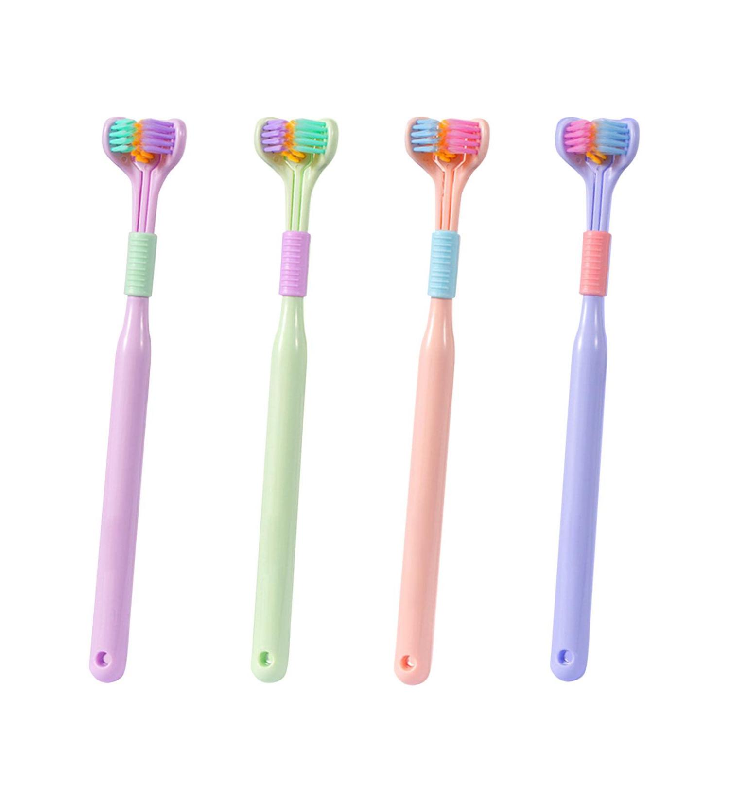 Autism Toothbrush - 3-Page Macaron Soft Bristles for Children & Adults | Ultra-Cleaning Comfort - Buy Online on GoSupps.com