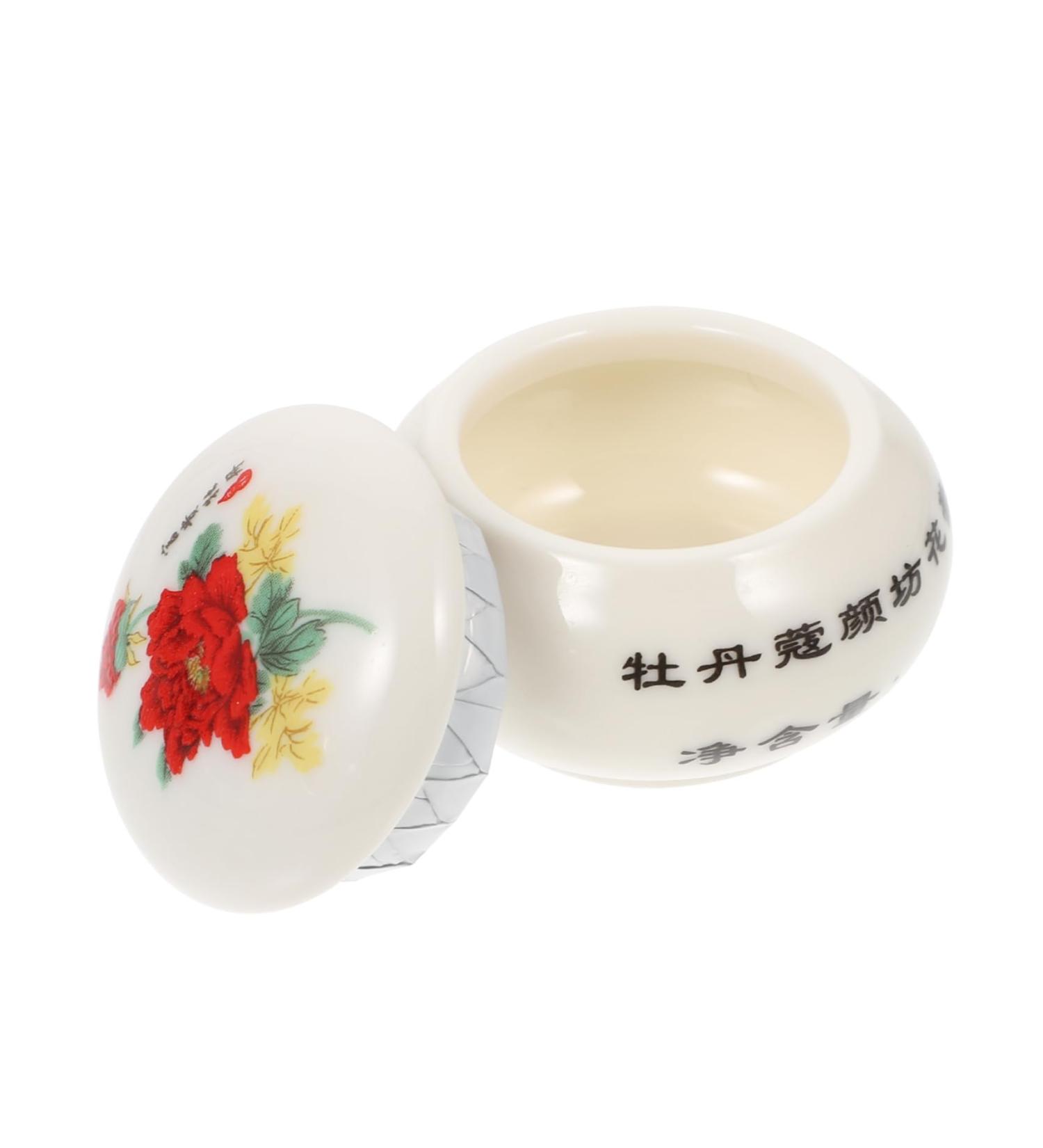 PRETYZOOM 1pc Cosmetic Box Coffee Containers Tea Tin Container Candy Jars with Lids Cream Container Ceramic Cosmetic Jar Storage Holder Travel Ceramics Multipurpose Tea Pot White - Buy Online on GoSupps.com