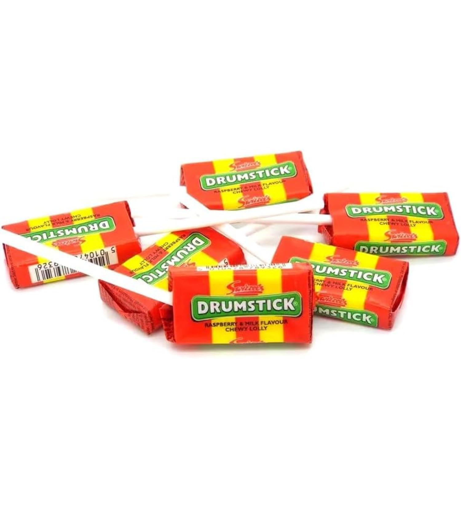 Drumstick Lollies Chews Retro Sweets Party Wedding Favours 10.5g (50 lollies(Half Box))