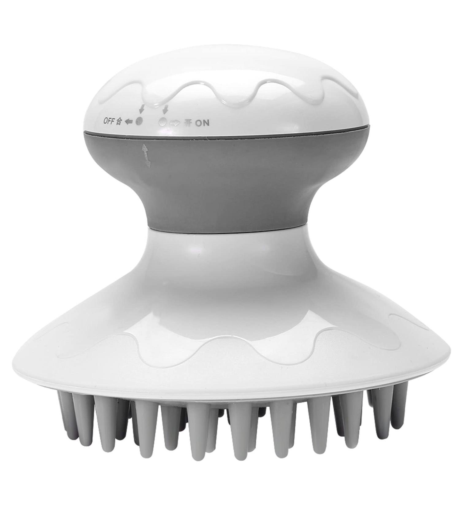 Verdant Touch Electric Head Massager - Antistatic Scalp Relaxation Brush | Premium Hair Scrubber for Ultimate Comfort - Buy Online on GoSupps.com