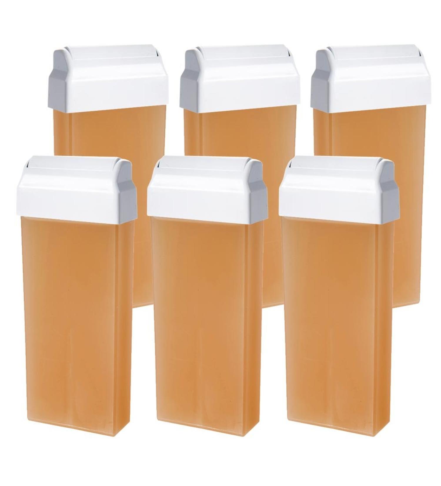 Wax cartridge Decor Natural with large roller 100 ml 6 pieces