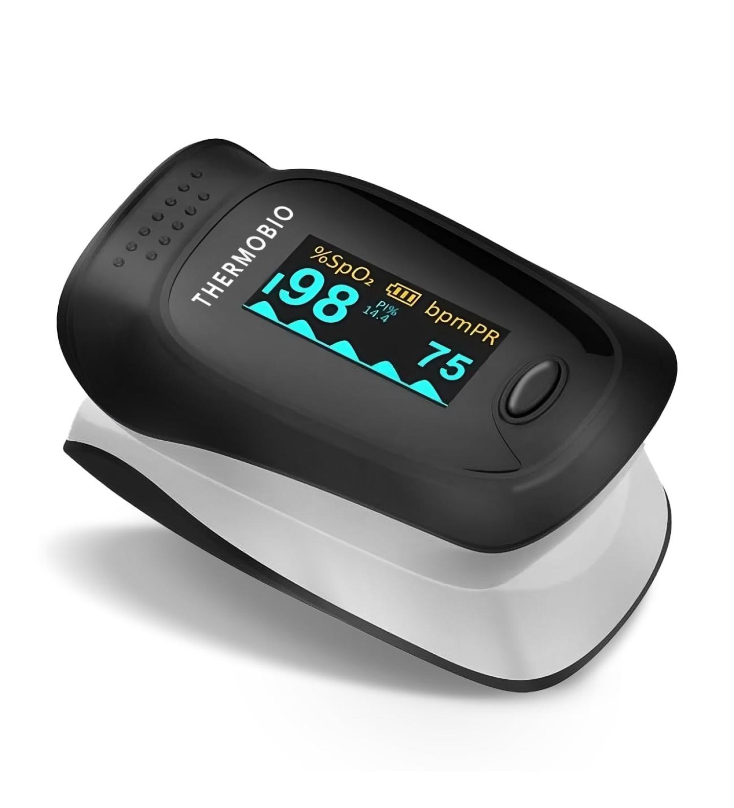 Fingertip Pulse Oximeter - Accurate Blood Oxygen Saturation Monitor & Heart Rate Tracker | Fast SpO2 Readings with Clear OLED Screen - International Shipping Available - Buy Online on GoSupps.com