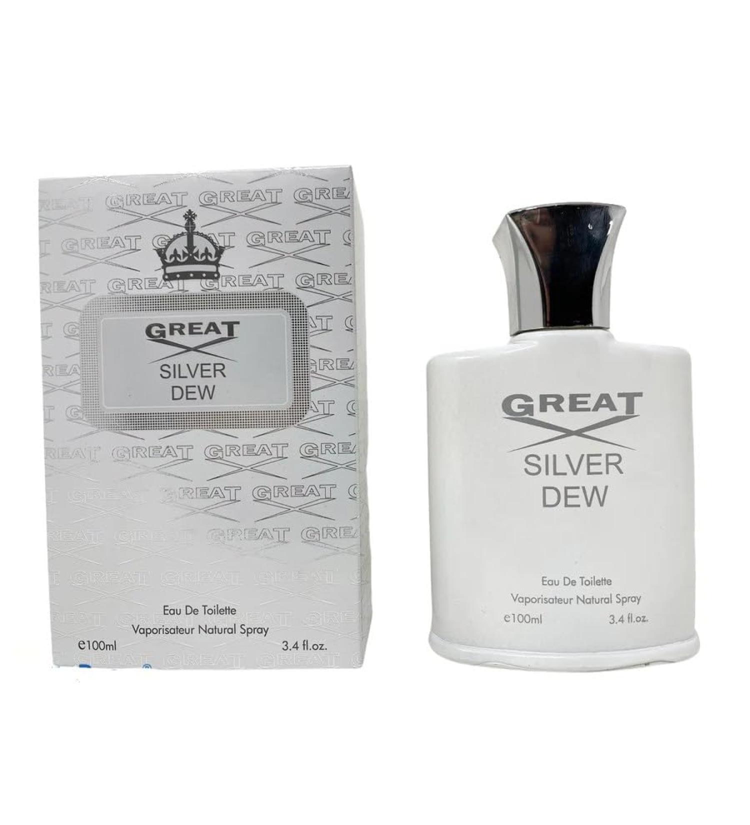 Designer Inspired Men's Colognes (great silver dew) 3.4 Fl Oz (Pack of 1)