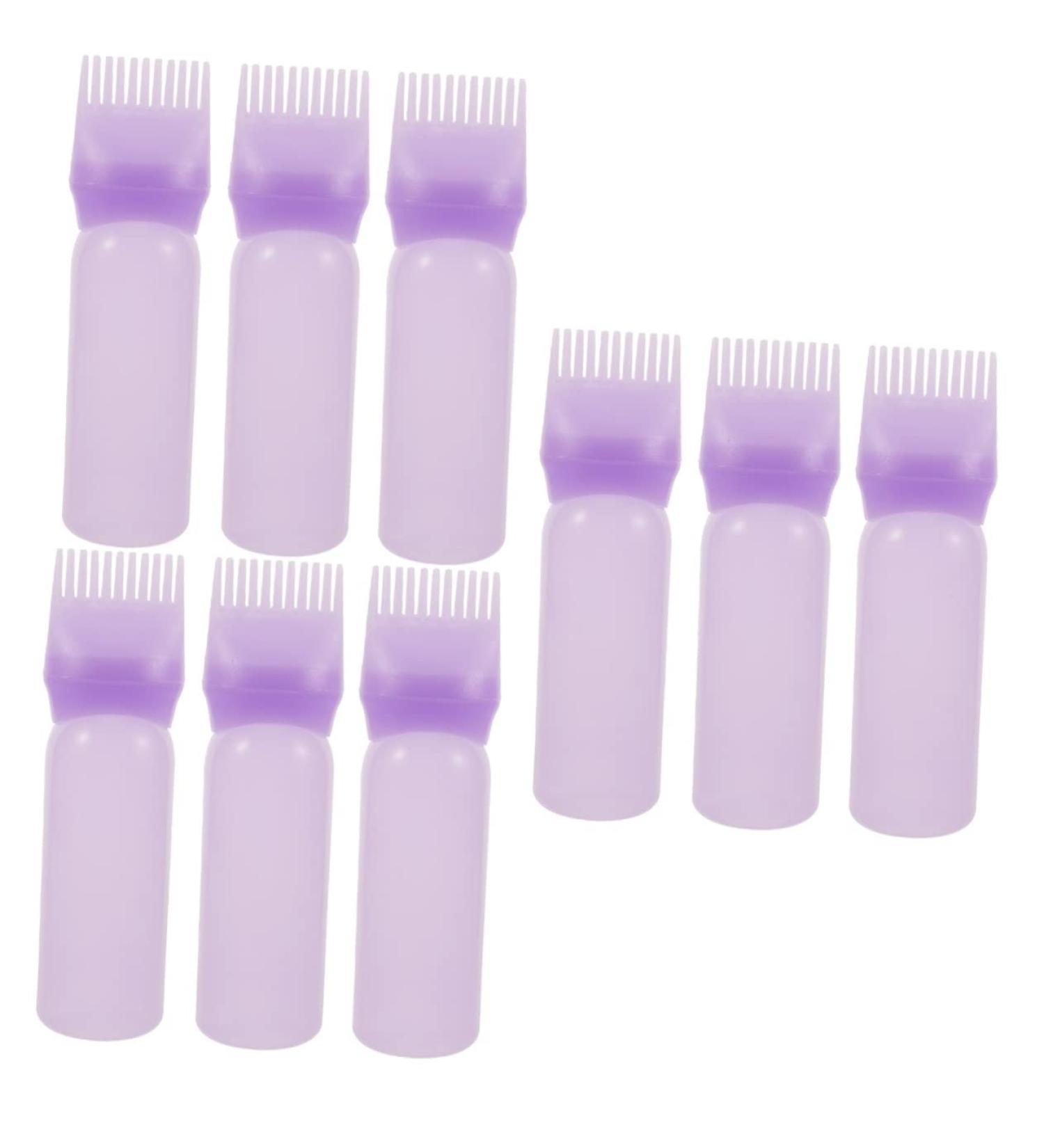 FRCOLOR 9 Pcs Hair Oiling & Colour Applicator Set - Plastic Bottles with Comb for Shampoo & Oil Application - Perfect for Hair Growth | International Shipping - Buy Online on GoSupps.com