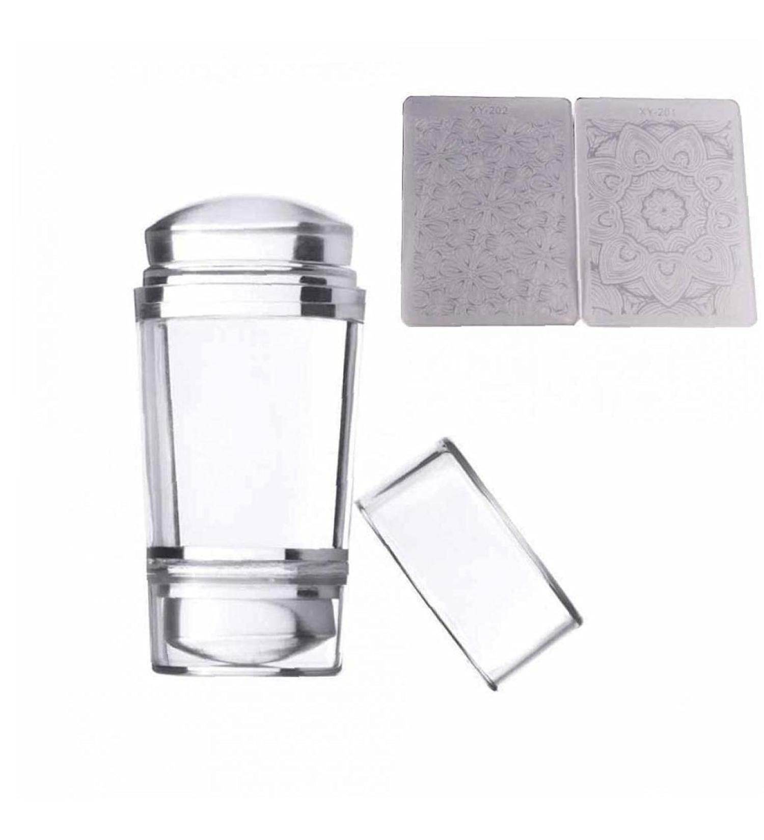 PiniceCore Clear Jelly Stamper Kit | Soft Silicone Nail Art Tools for DIY Manicure & Stamping | International Shipping Available - Buy Online on GoSupps.com