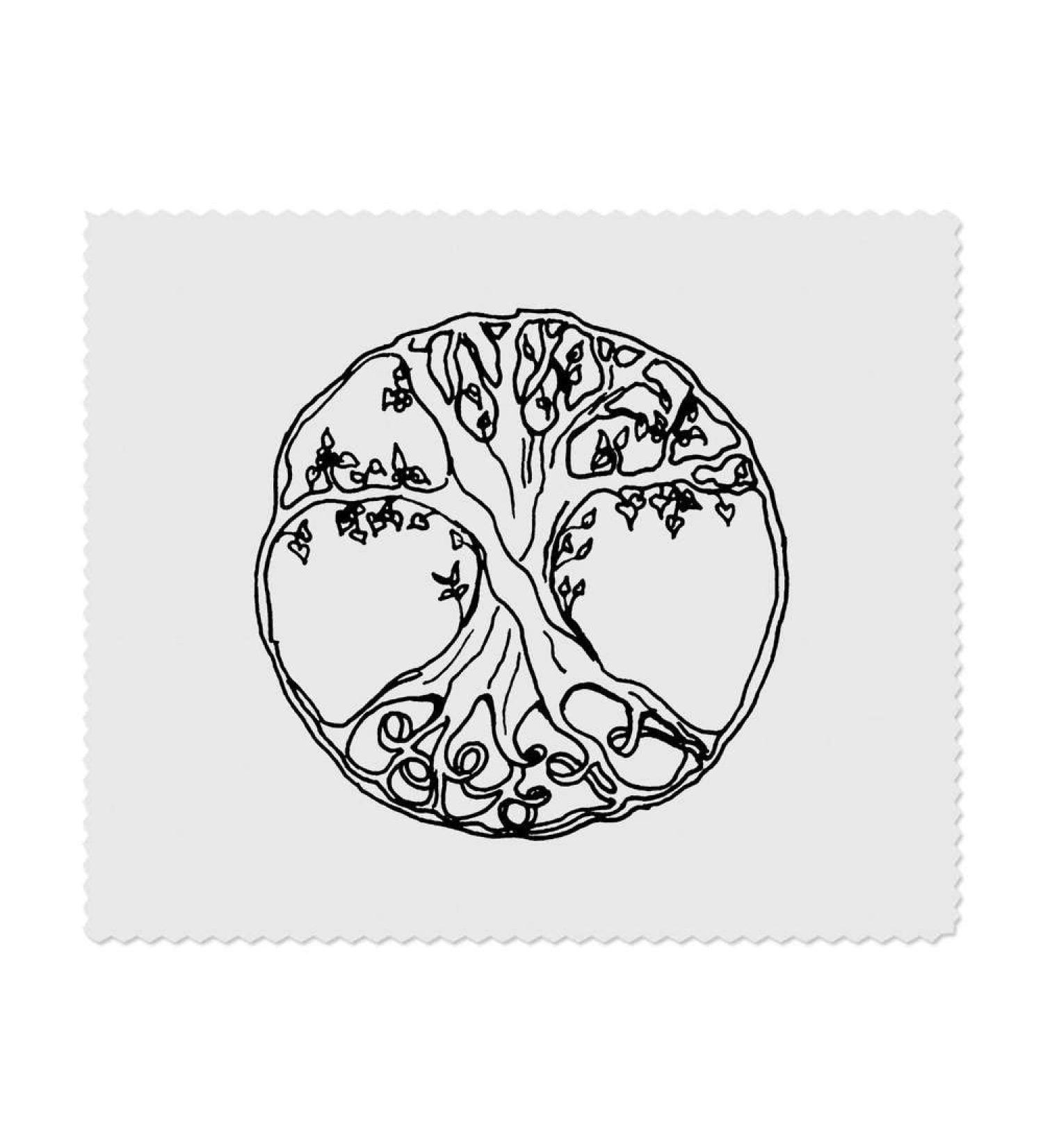 Azeeda 'Tree of Life' Microfiber Lens Cleaning Cloths - 2 Pack | Ideal for Glasses & Screens | International Shipping Available - Buy Online on GoSupps.com