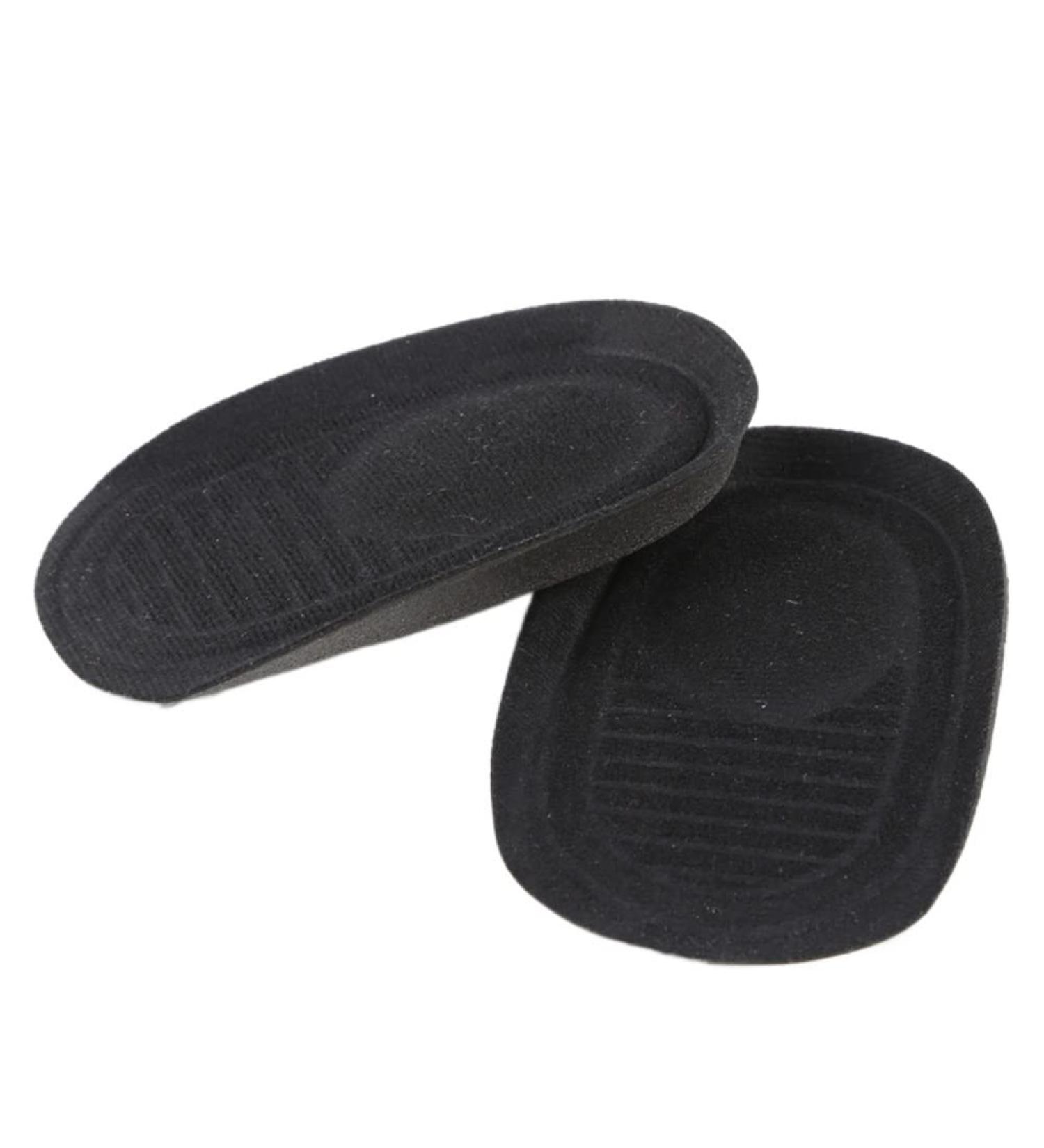 Liner Heel Cushion Inserts - Soft Sponge Heel Protectors for Pain Relief & Heel Spurs (Men Black Large - Buy Online on GoSupps.com