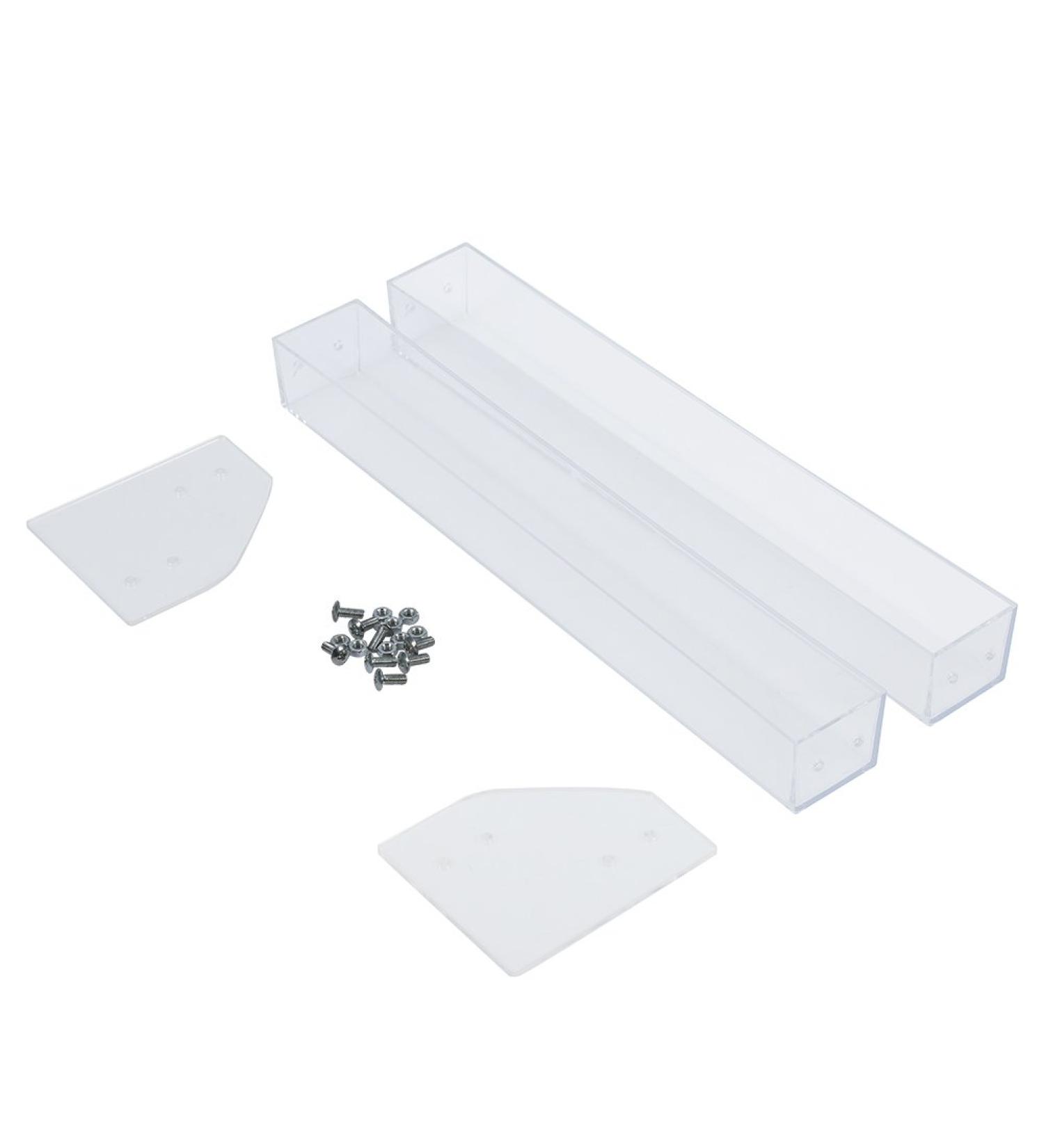  Psytfei Clear Acrylic Nail Polish Organizer Makeup Nail Polish Bottles Tray Tabletop Display Storage for Home (Two Layers) - Buy Online on GoSupps.com