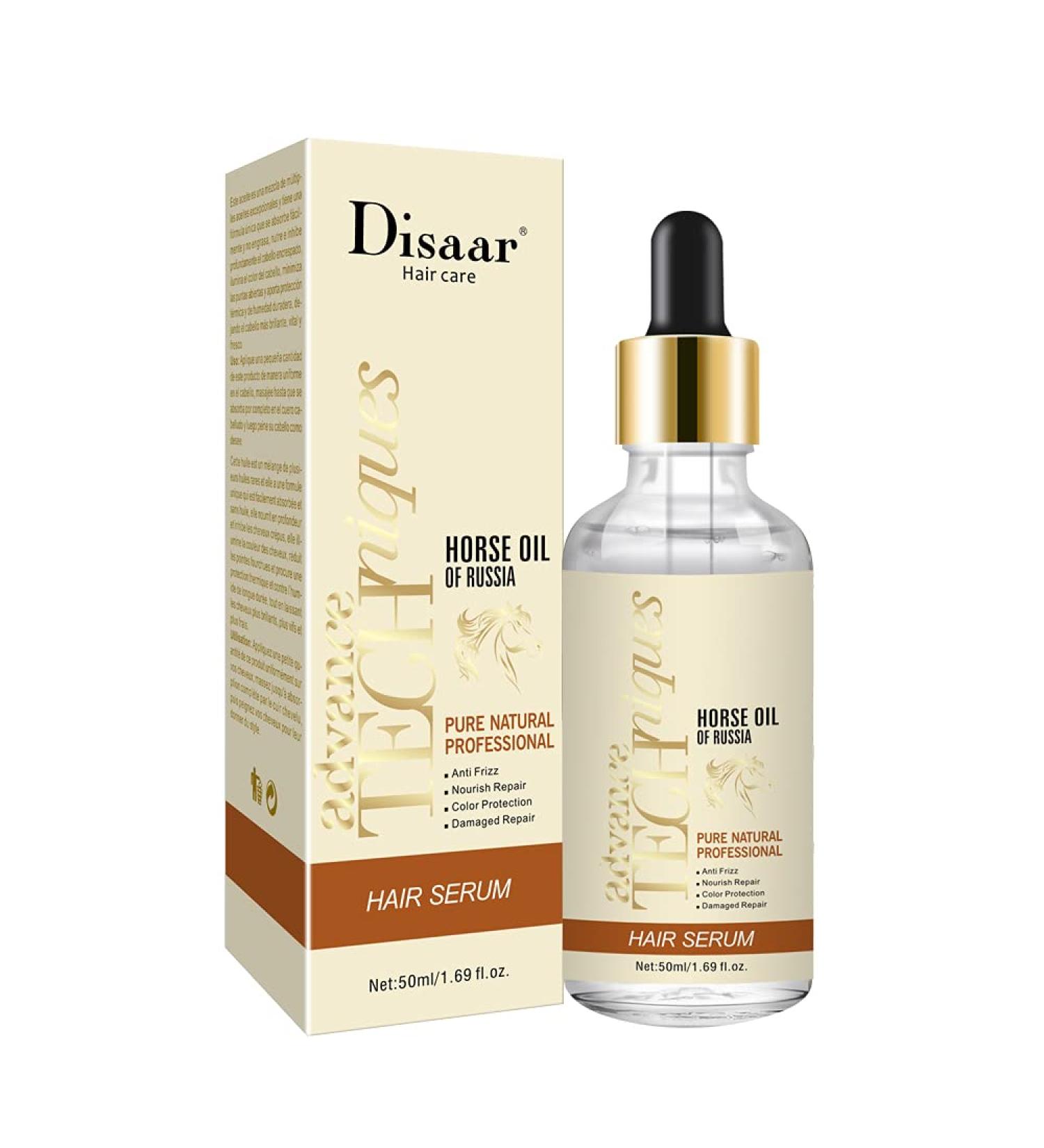 Buy Professional Hair Serum - Anti-Frizz & Color Protection - Nourish & Repair Damaged Hair (50ml) - Pure Natural Ingredients | International Shipping - Buy Online on GoSupps.com