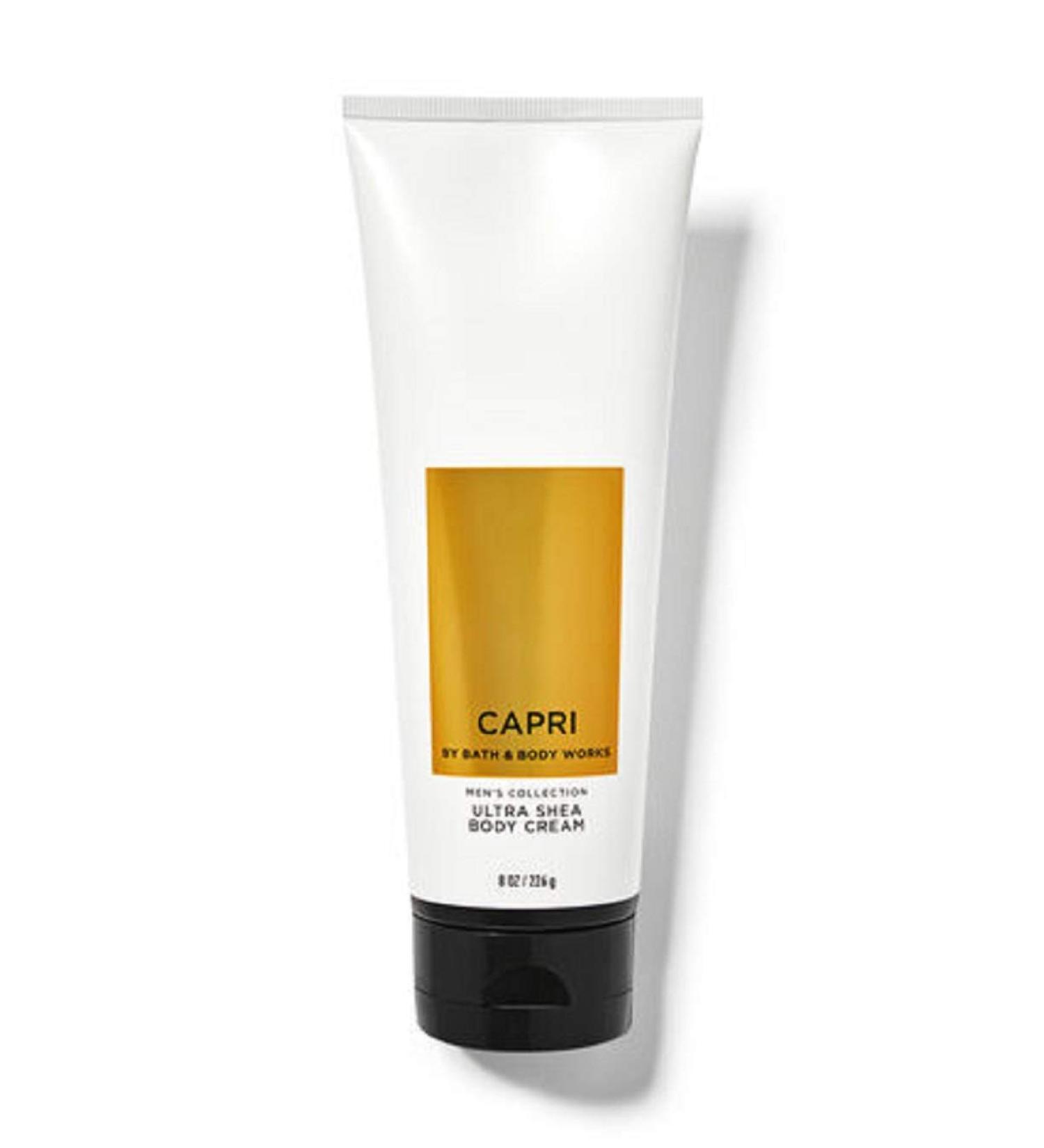 Bath and Body Works Capri Body Cream 8 Ounce Men's Lemon Coriander Vetiver