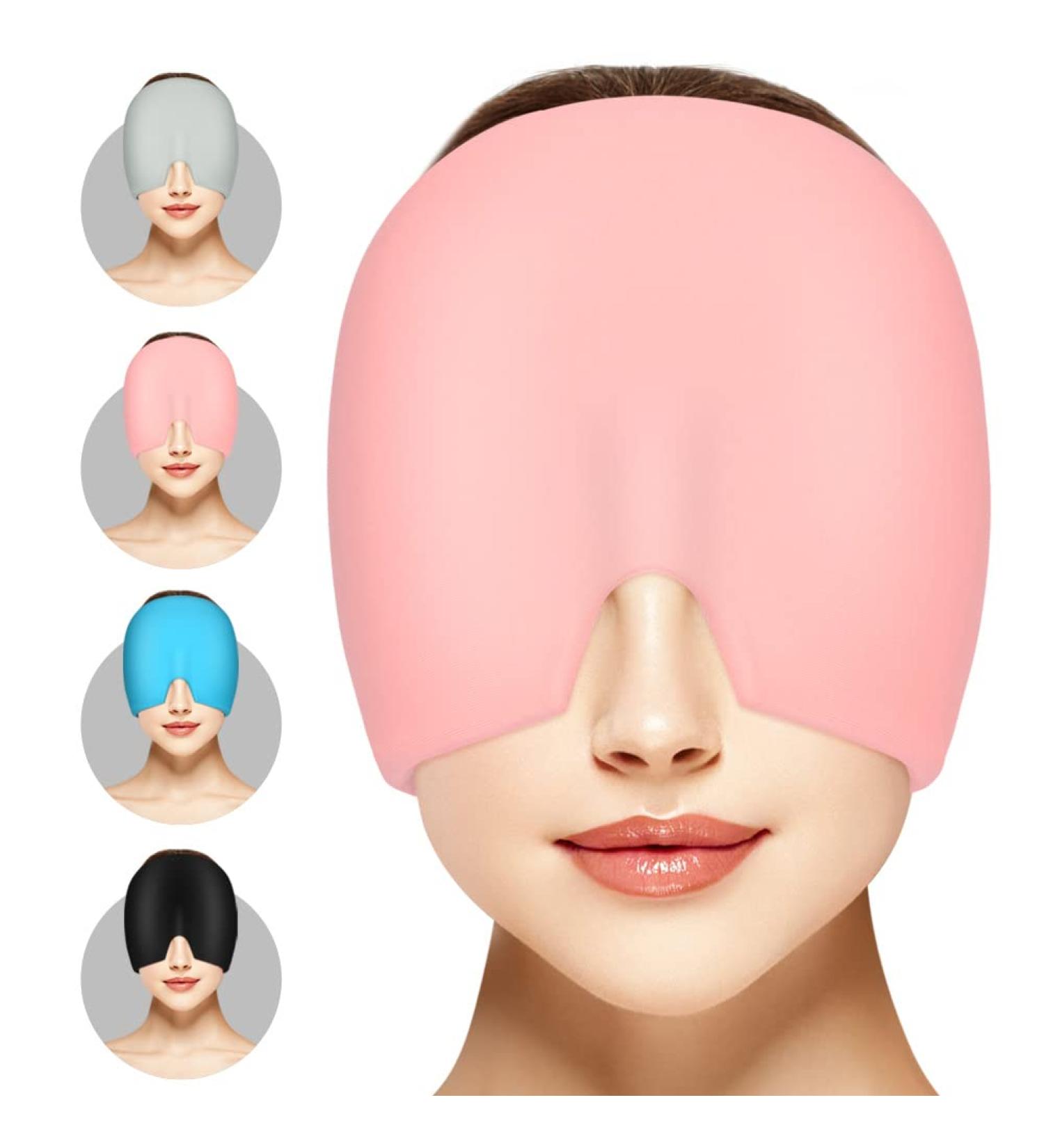 ACWOO Migraine Relief Cap - Reusable Cold Hot Therapy Head Wrap for Chronic Migraine and Headache Relief - Single-Sided Gel Ice Hot Cap for Tension Headache, Sinus, Stress, Puffy Eyes (Pink) - Buy Online on GoSupps.com