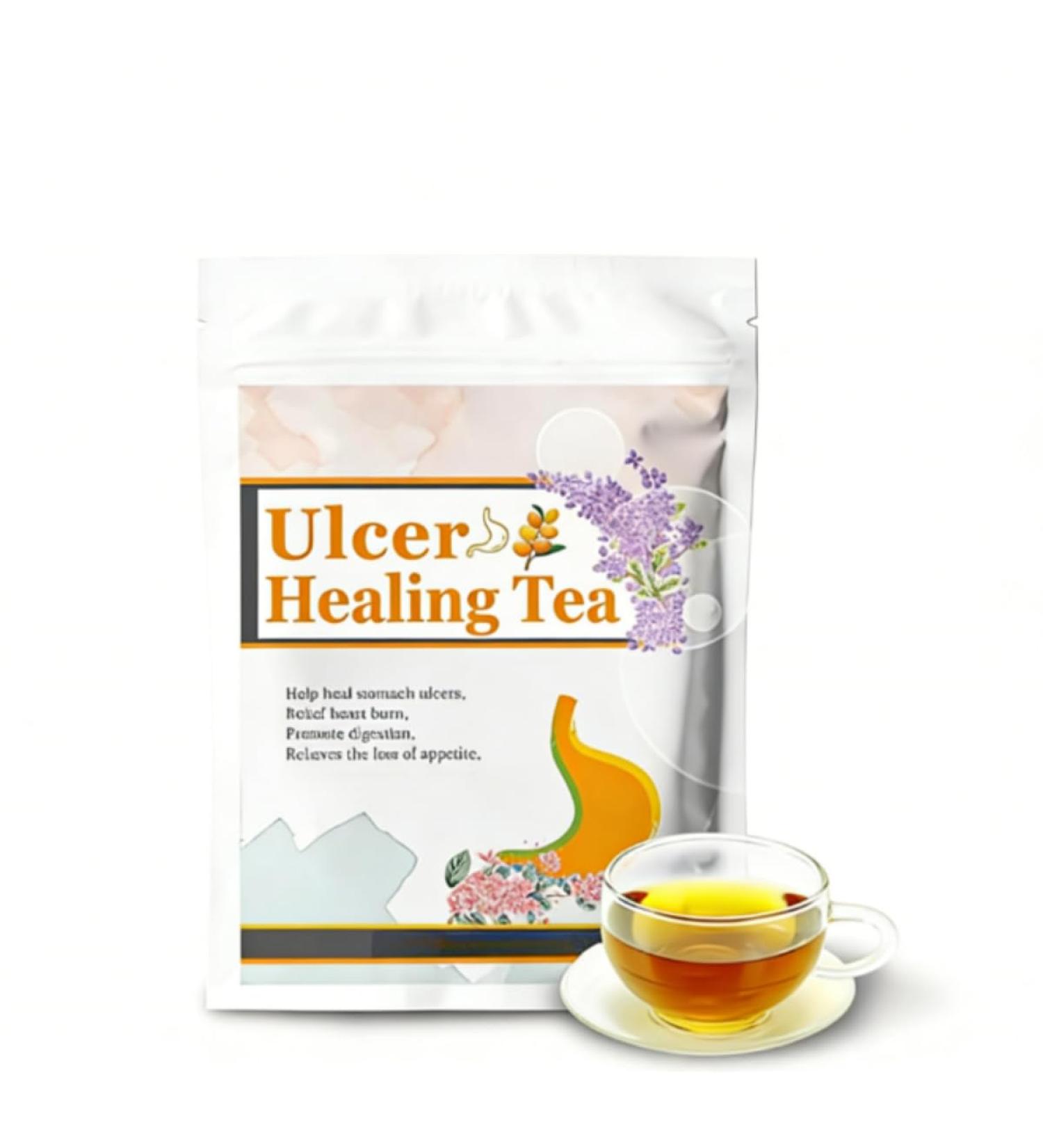 Stomach ulcer treatment tea natural herbal extract effectively solves various stomach complaints caused by ulcers and gastritis 1 PCS - Buy Online on GoSupps.com