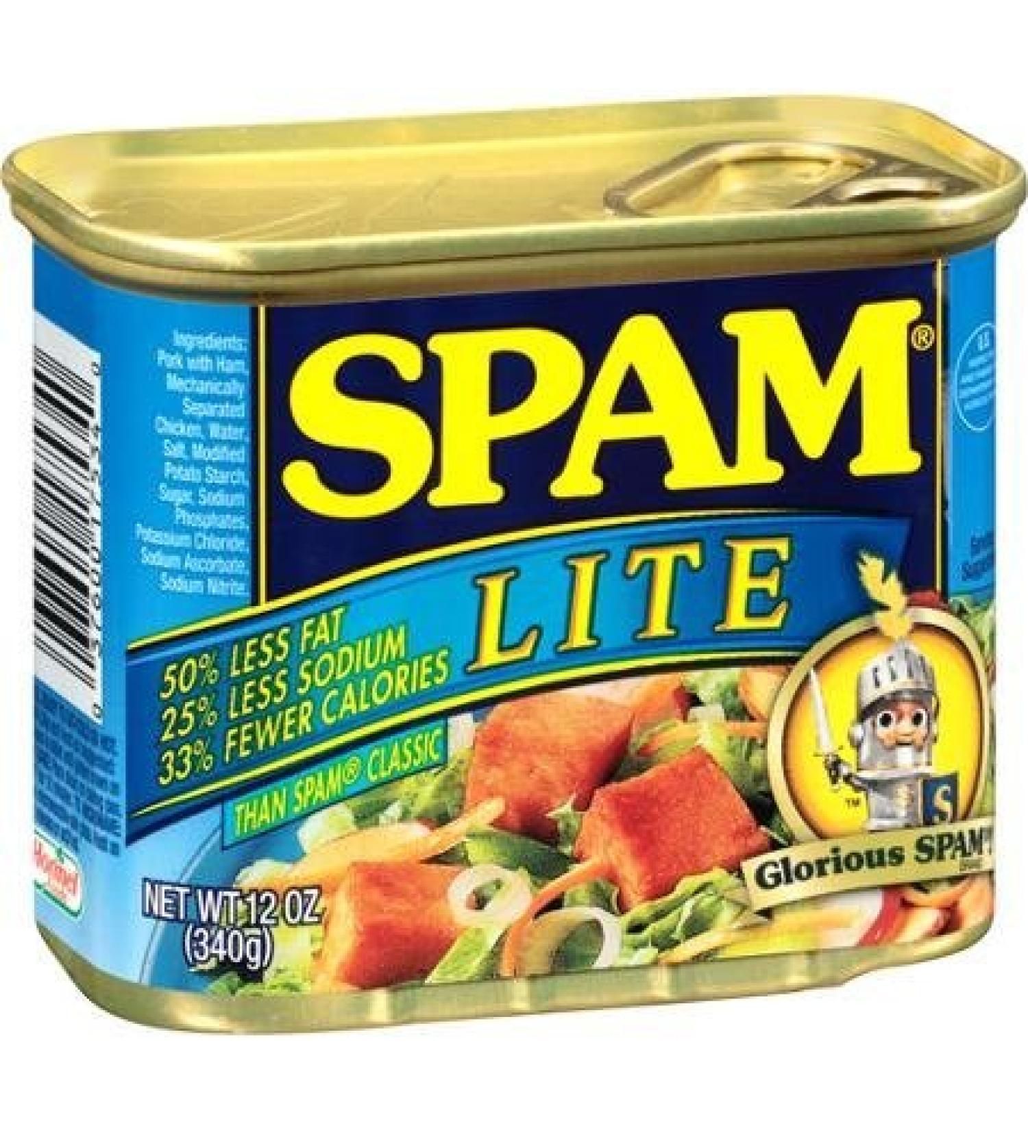Spam, Lite Canned Meat, 12 Oz (Pack of 3)