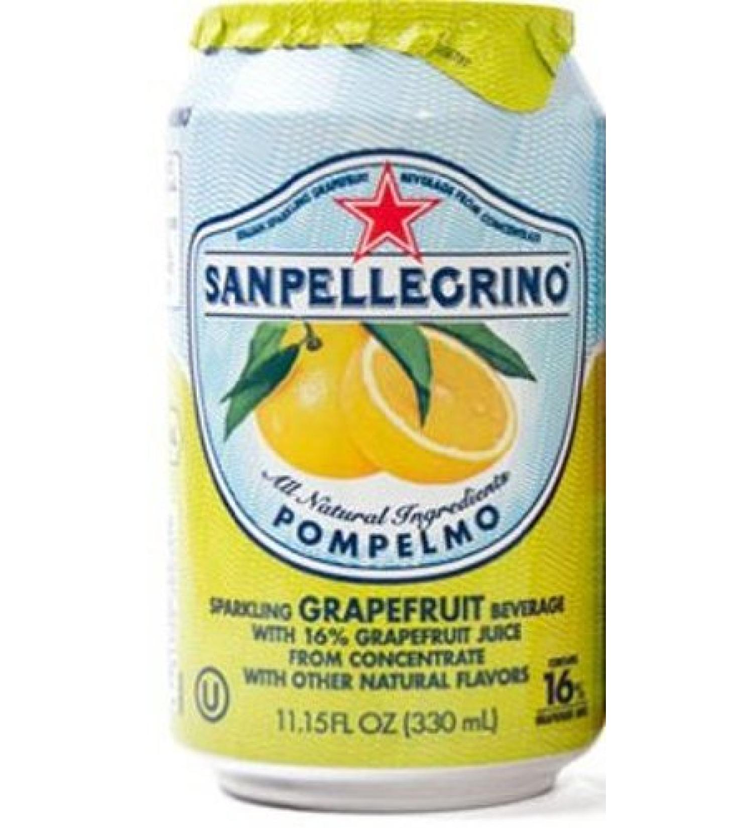 San Pellegrino Sparkling Beverage, Pompelmo (Grapefruit), 11.15 Fl Oz (Pack of 12) grapefruit 11.15 Fl Oz (Pack of 12)