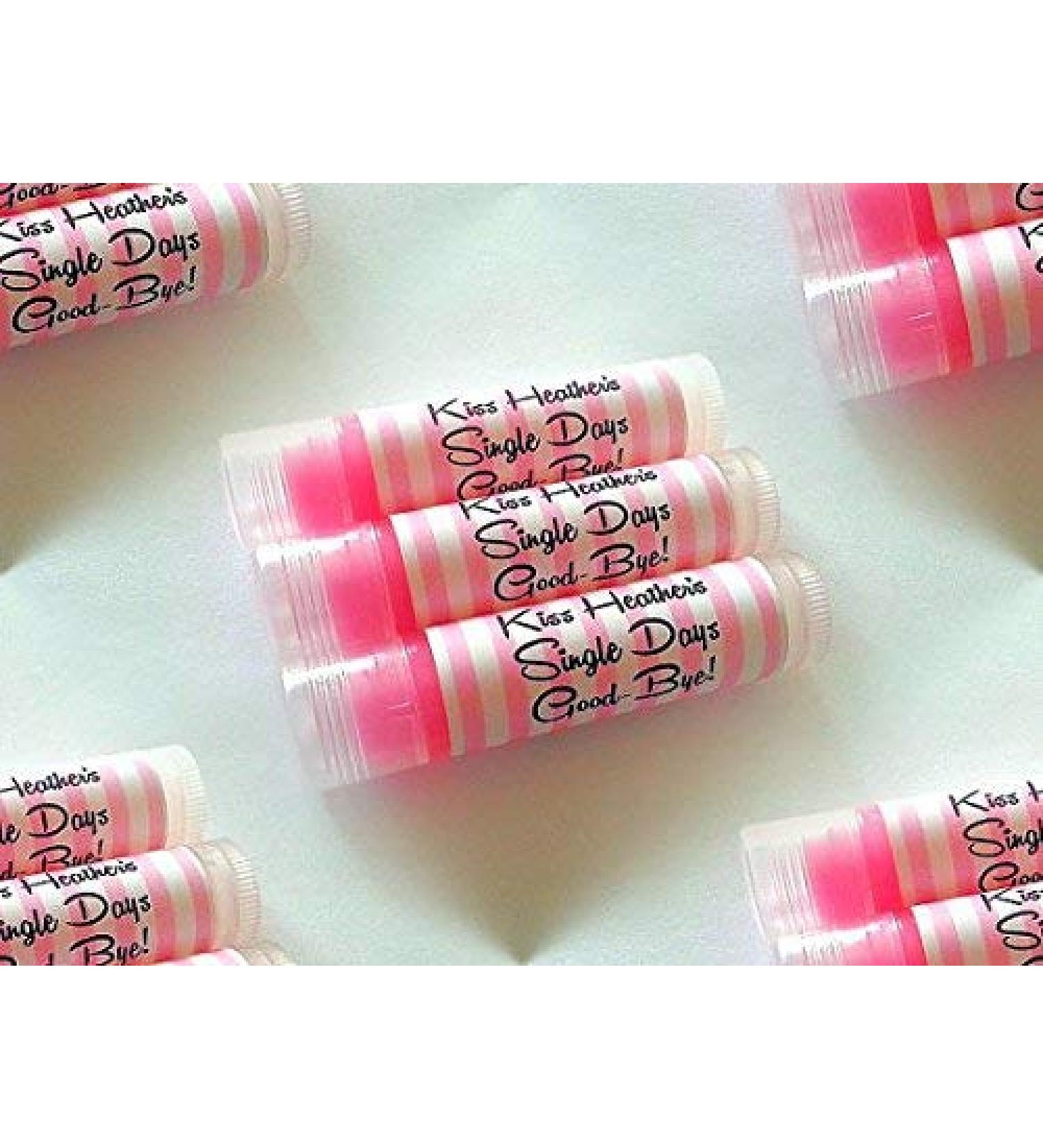30 Customized Lip Balms - for Birthday Bachelorette Baby Bridal Parties Wedding Spa Parties - Buy Online on GoSupps.com