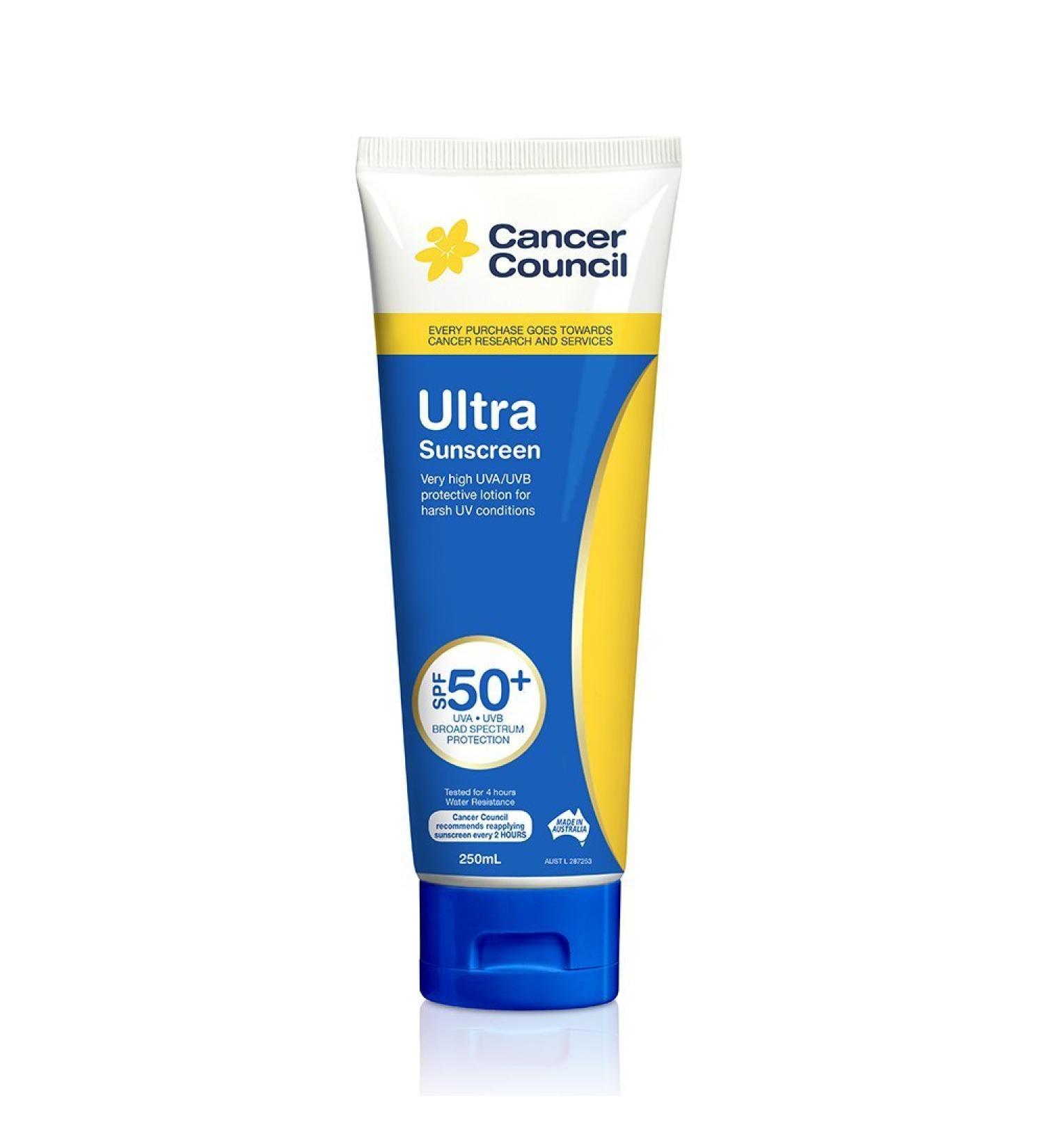 Cancer Council Australia Ultra sunscreen lotion SPF 50 110 ml.