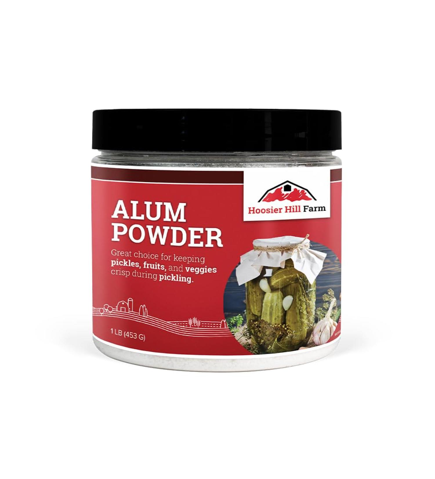 Hoosier Hill Farm Alum Granulated Pickle Powder  1 Pound - Buy Online on GoSupps.com