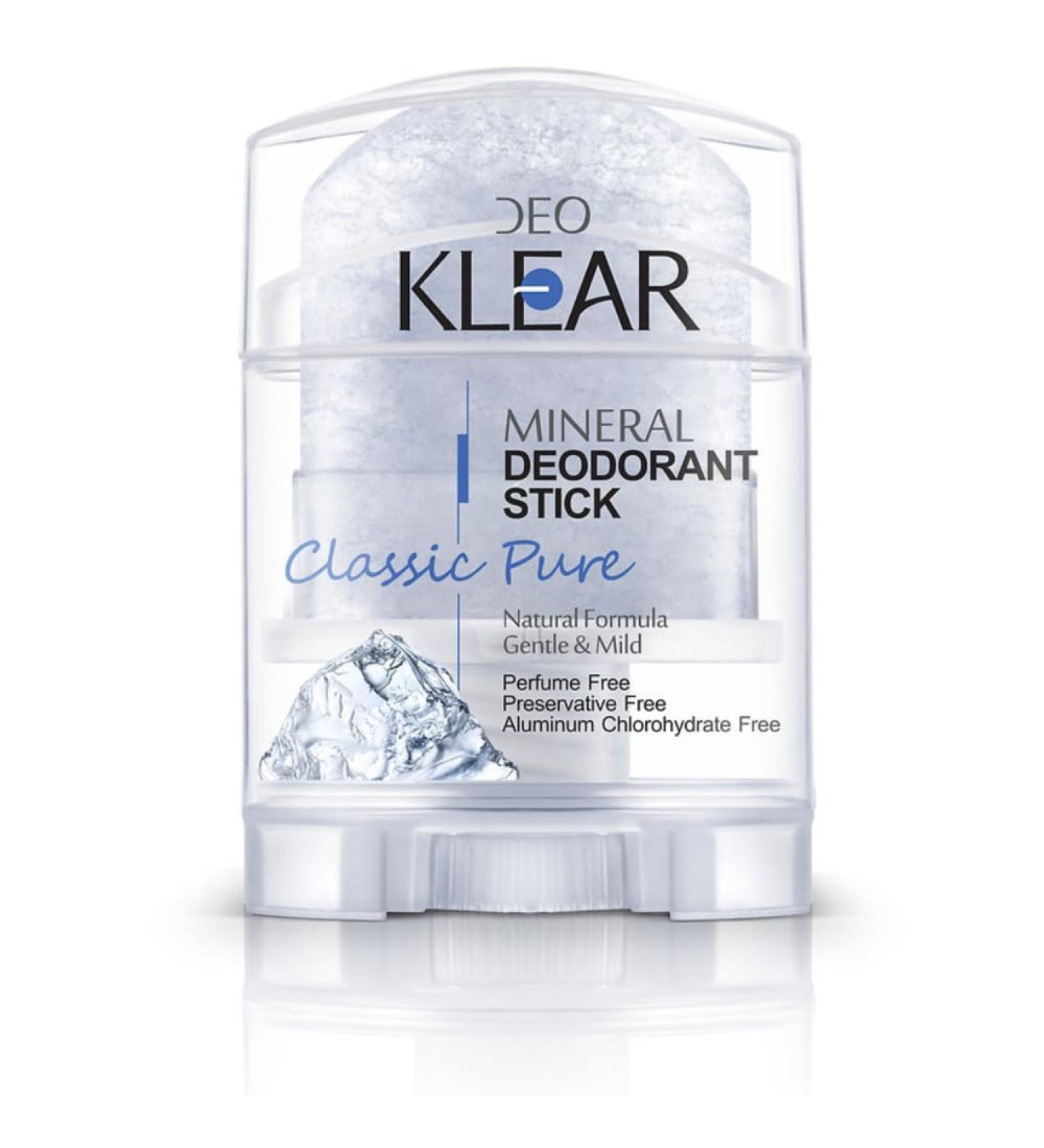  ALIBOOSTER DeOKLEAR Natural Mineral Deodorant - Classic Pure - Alum Stone 70g - Buy Online on GoSupps.com