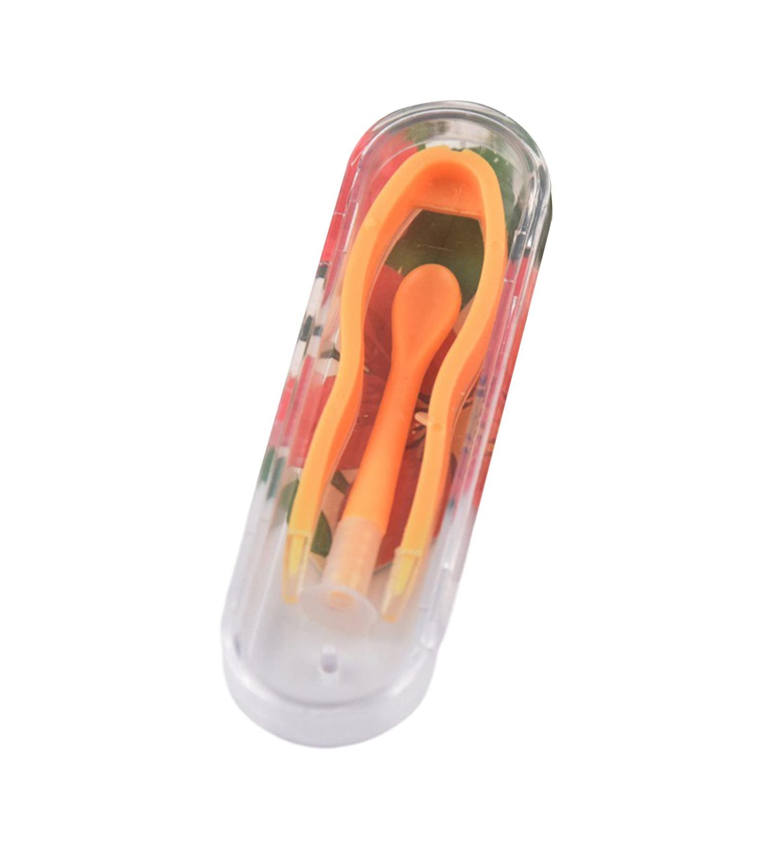 Portable Contact Lenses Remover & Insert Tool Set | Arc Design | Reusable Orange - Perfect for Contact Lens Users - Buy Online on GoSupps.com