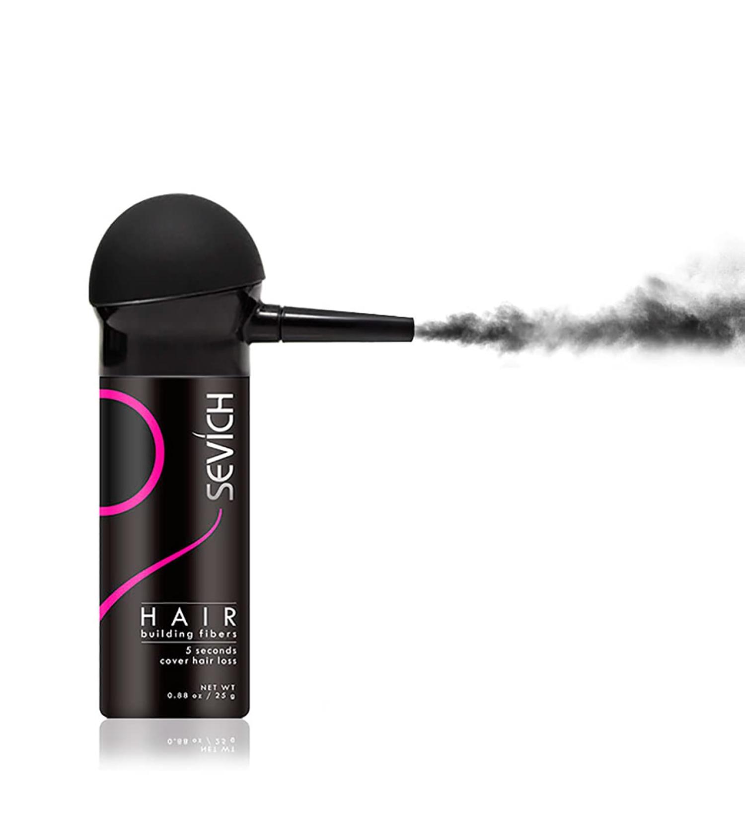 Hair Building Fibers Hair Densifiers with Applicator for Concealing Baldness for Men and Women (Black) - Buy Online on GoSupps.com