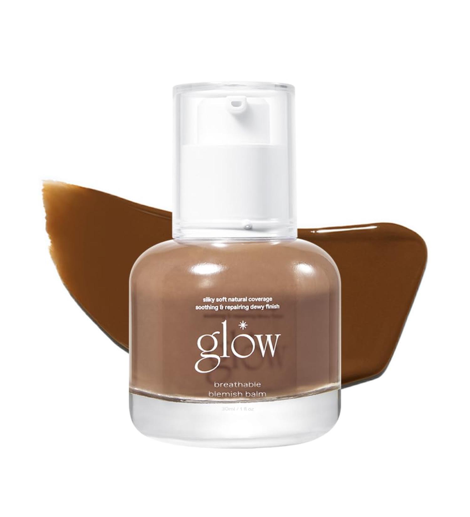 Glow Breathable Blemish Balm #Brown | Cruelty-Free Fragrance-Free Gluten-Free BB Cream - Lightweight & Hydrating Skincare (1 Fl Oz - Buy Online on GoSupps.com