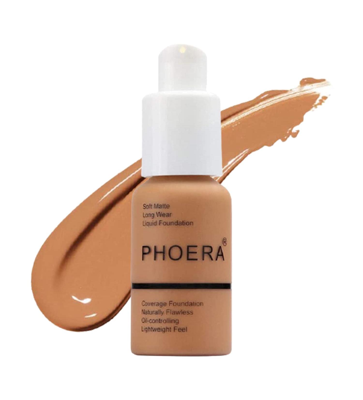 Phoera Full Coverage Foundation 108 TAN 30ml - Oil Control, Long Lasting Concealer Cream - Buy Online on GoSupps.com