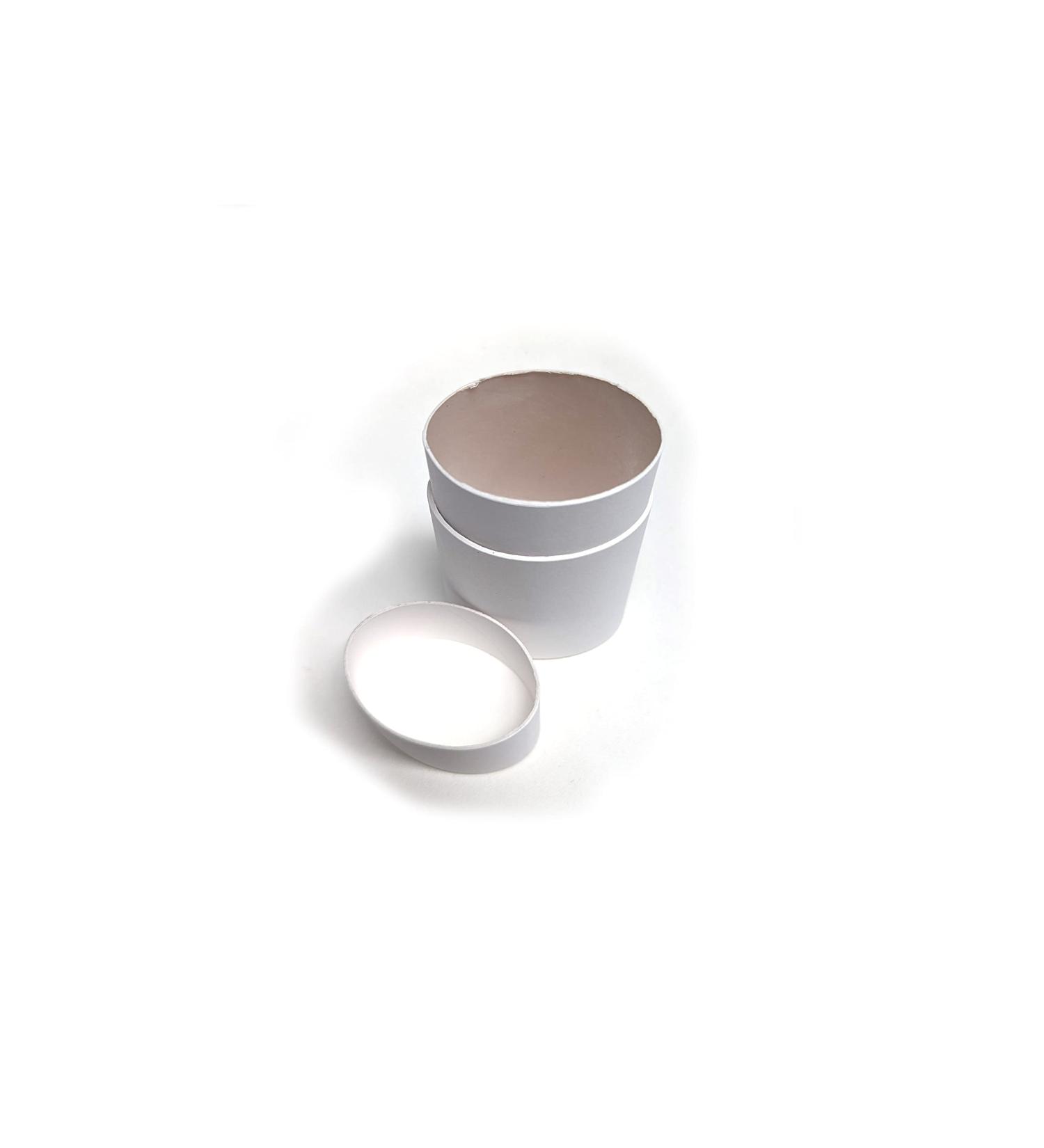 Empty Cardboard Deodorant Container 90g (3.15 oz) - Oval Shape - Push-Up Style (24-Pack White) 24-Pack White