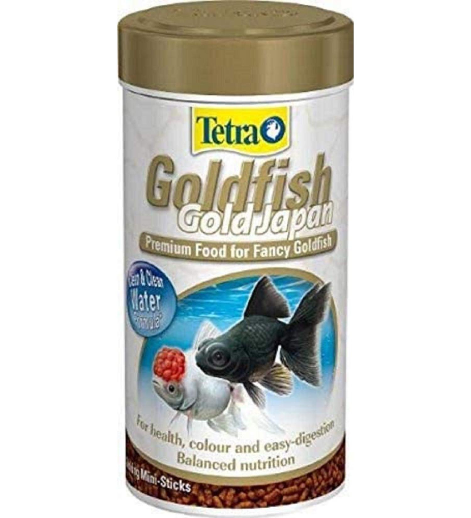Tetra Goldfish Gold Japan Fish Food Complete Premium Fish Food for All Japanese Goldfish 250 ml (Pack of 1)