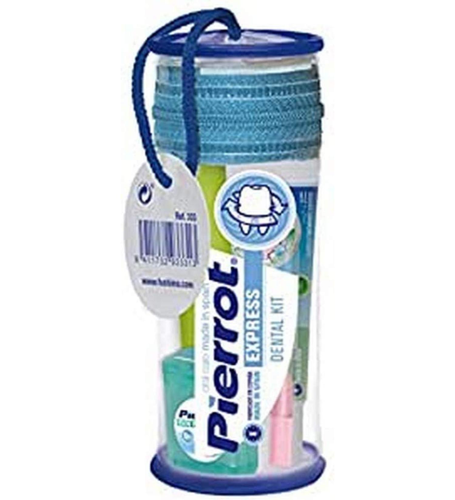 Pierrot Kit Travel Dental Includes Toothbrush Toothpaste 30ml Dental Thread 5m and Interdental Pill